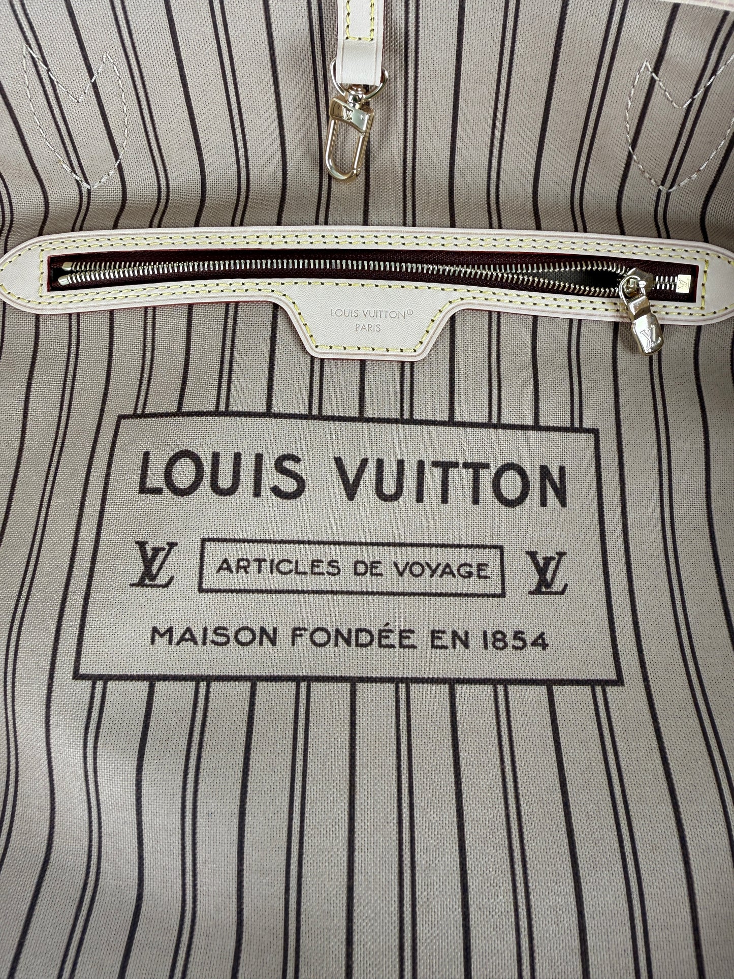 LOUIS VUITTON Neverfull GM Monogram Brown Beige 2026 Tote Bag With Pouch New in box