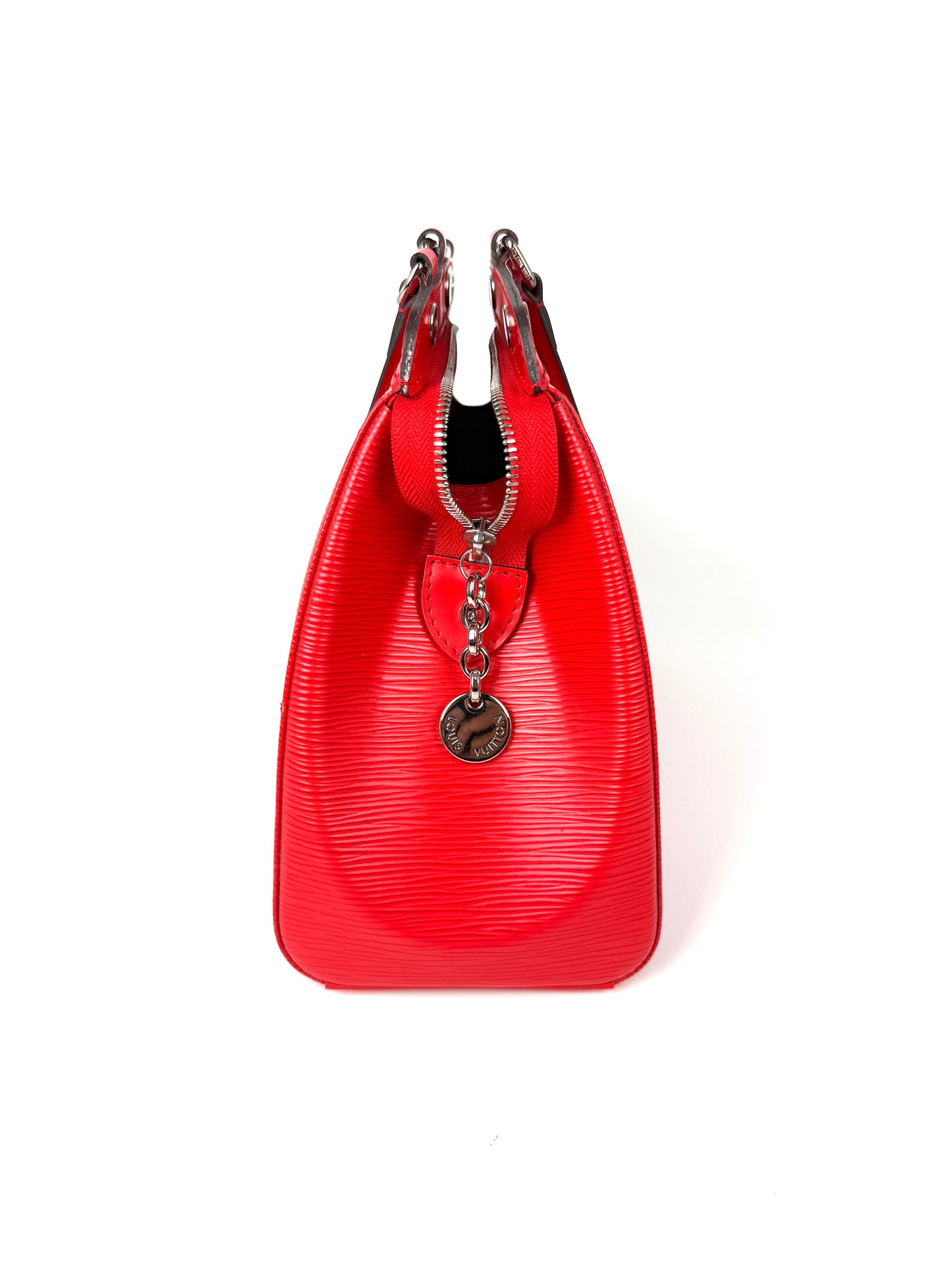 LOUIS VUITTON Brea MM Red Coquelicot Epi Leather Tote Shoulder Bag