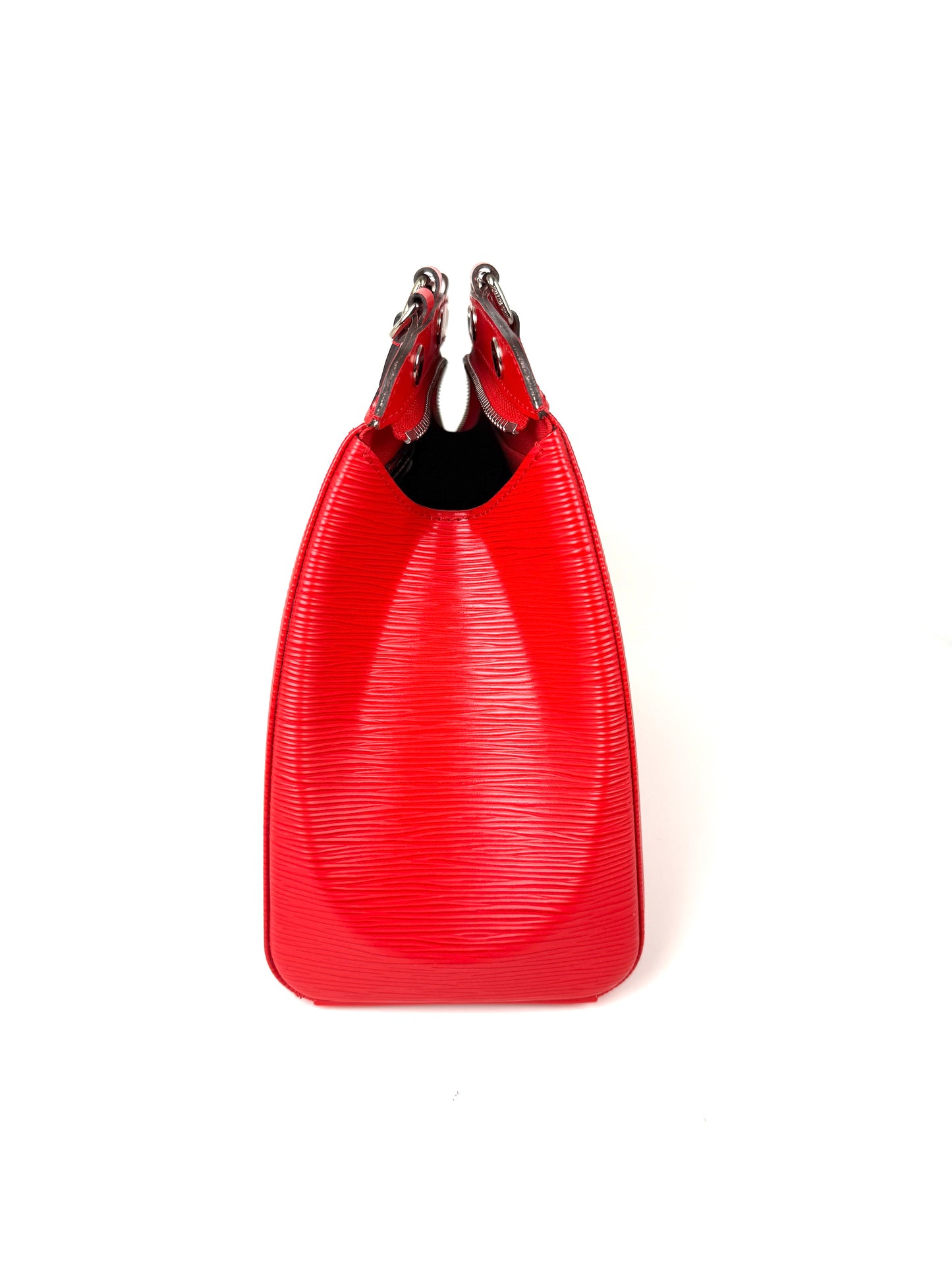 LOUIS VUITTON Brea MM Red Coquelicot Epi Leather Tote Shoulder Bag