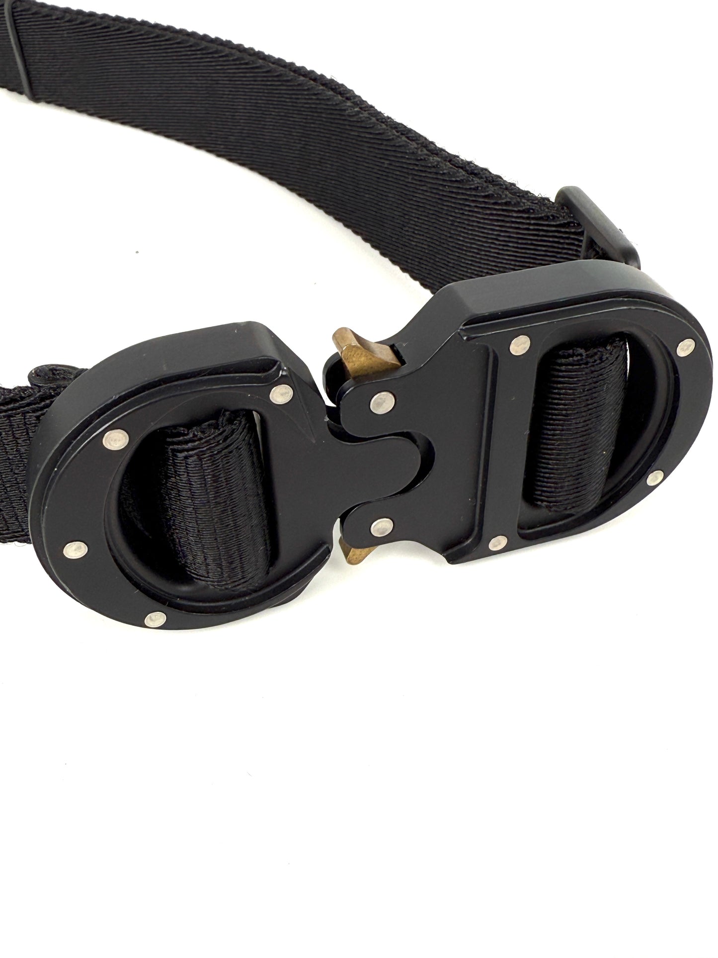 Christian Dior Black Skinny Logo Canvas Belt 90 36