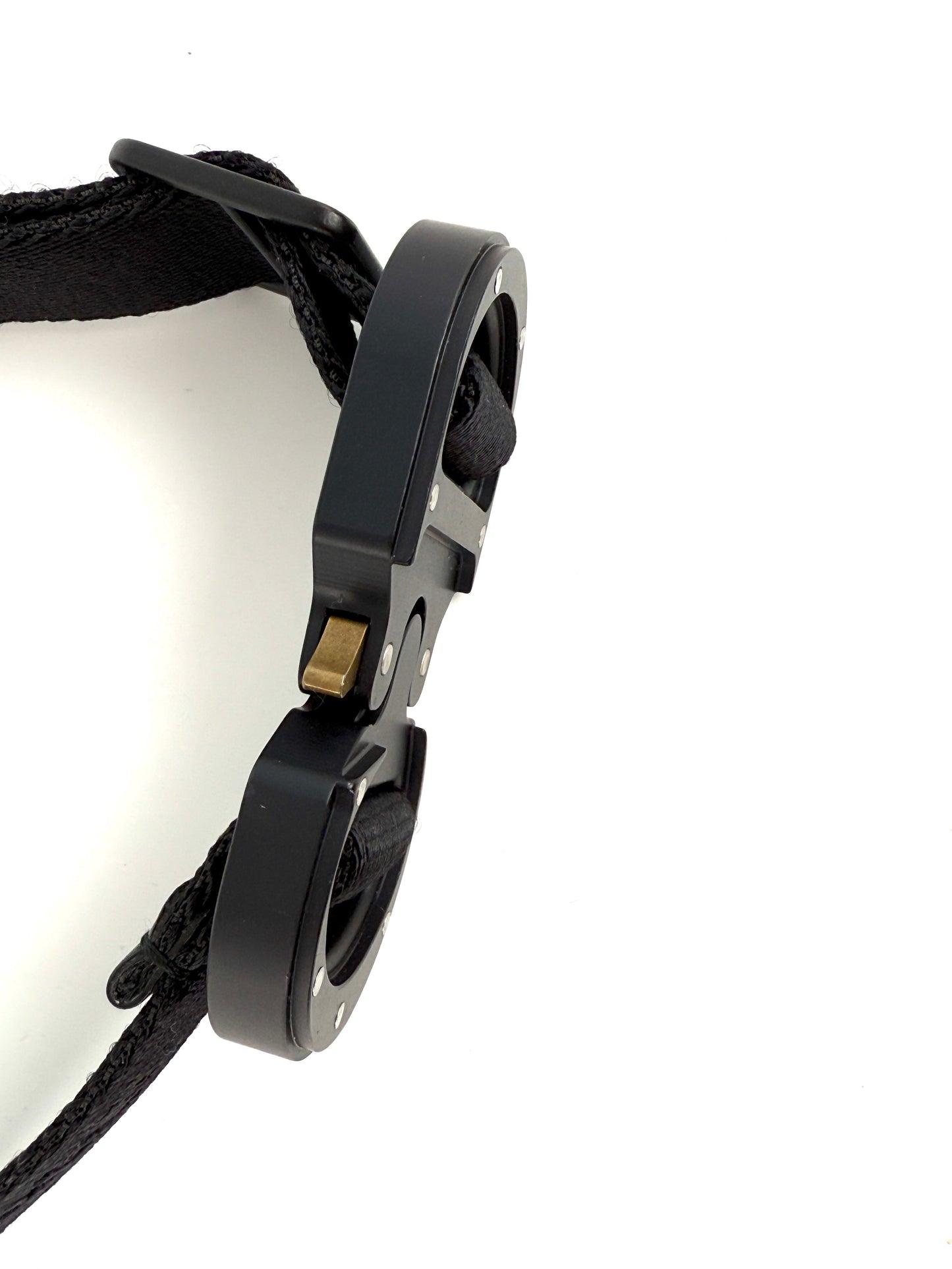 Christian Dior Black Skinny Logo Canvas Belt 90 36