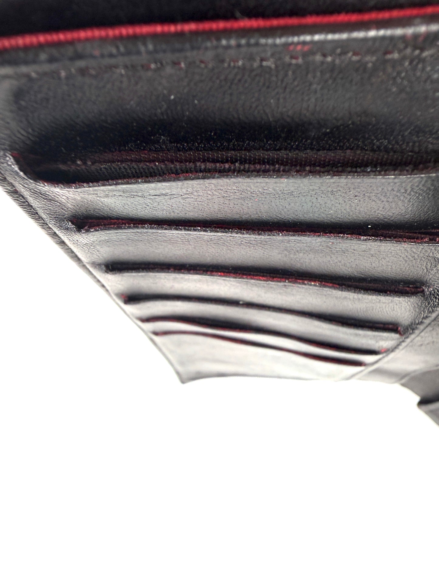 Chanel Vintage Black Trifold Quilted Leather Long CC Flap Wallet