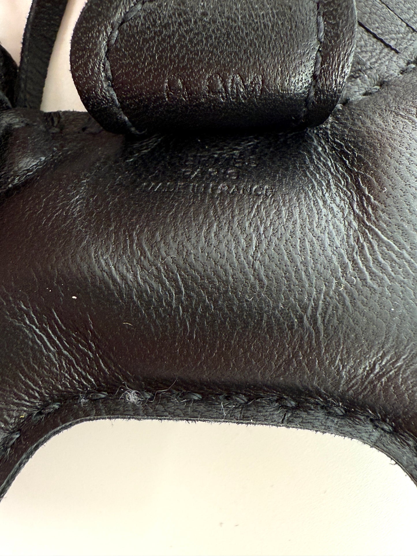 Hermes Rodeo So Black Monochrome Milo Lambskin PM Bag Charm