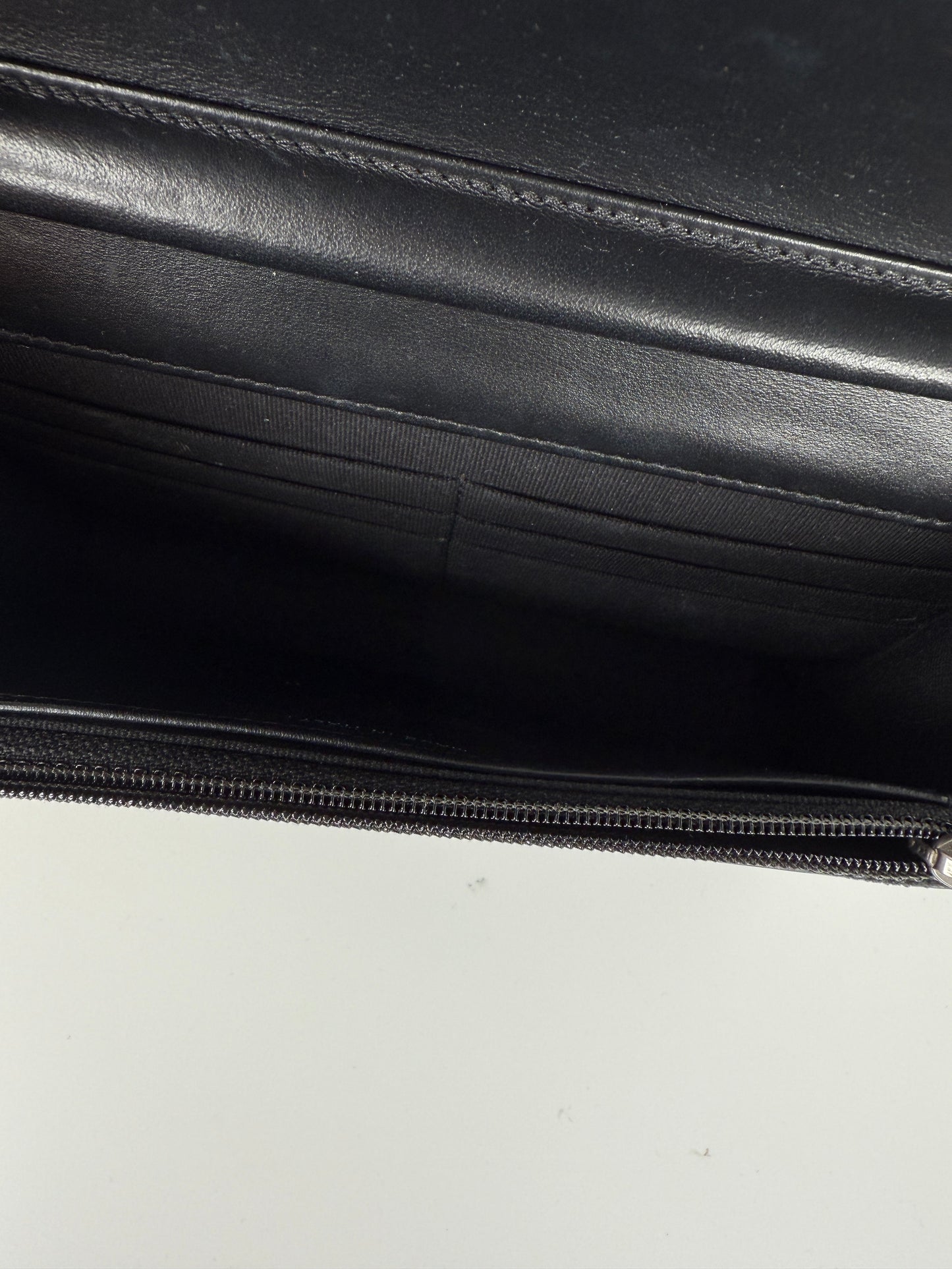 CHANEL Boy Quilted Caviar Leather WOC Wallet on Chain Crossbody Bag