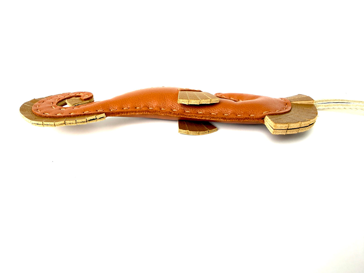 Hermes Seahorse Milo Gold Kraft Craie Lambskin Hippo Leather Bag Charm