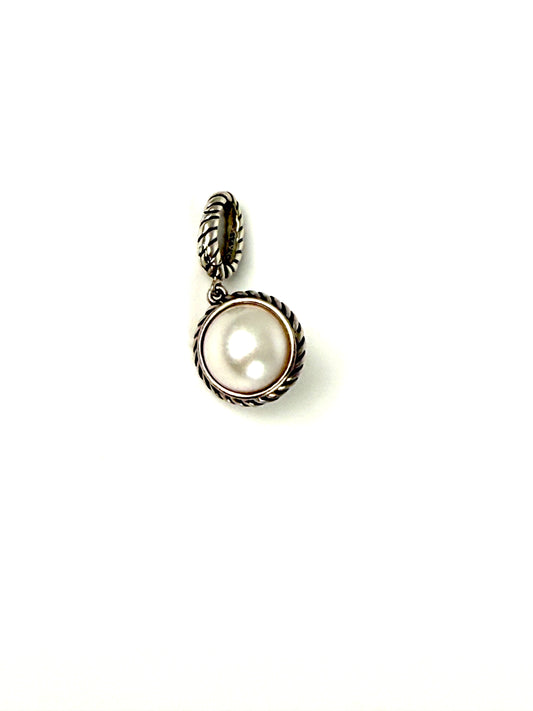 DAVID YURMAN Pearl Cable Enhancer Sterling Silver Pendant