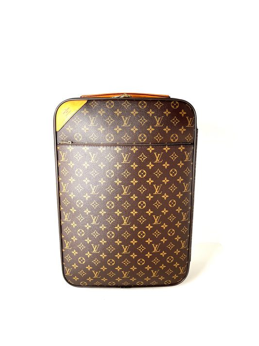 Louis Vuitton Pegase 50 Business Monogram Brown Suitcase