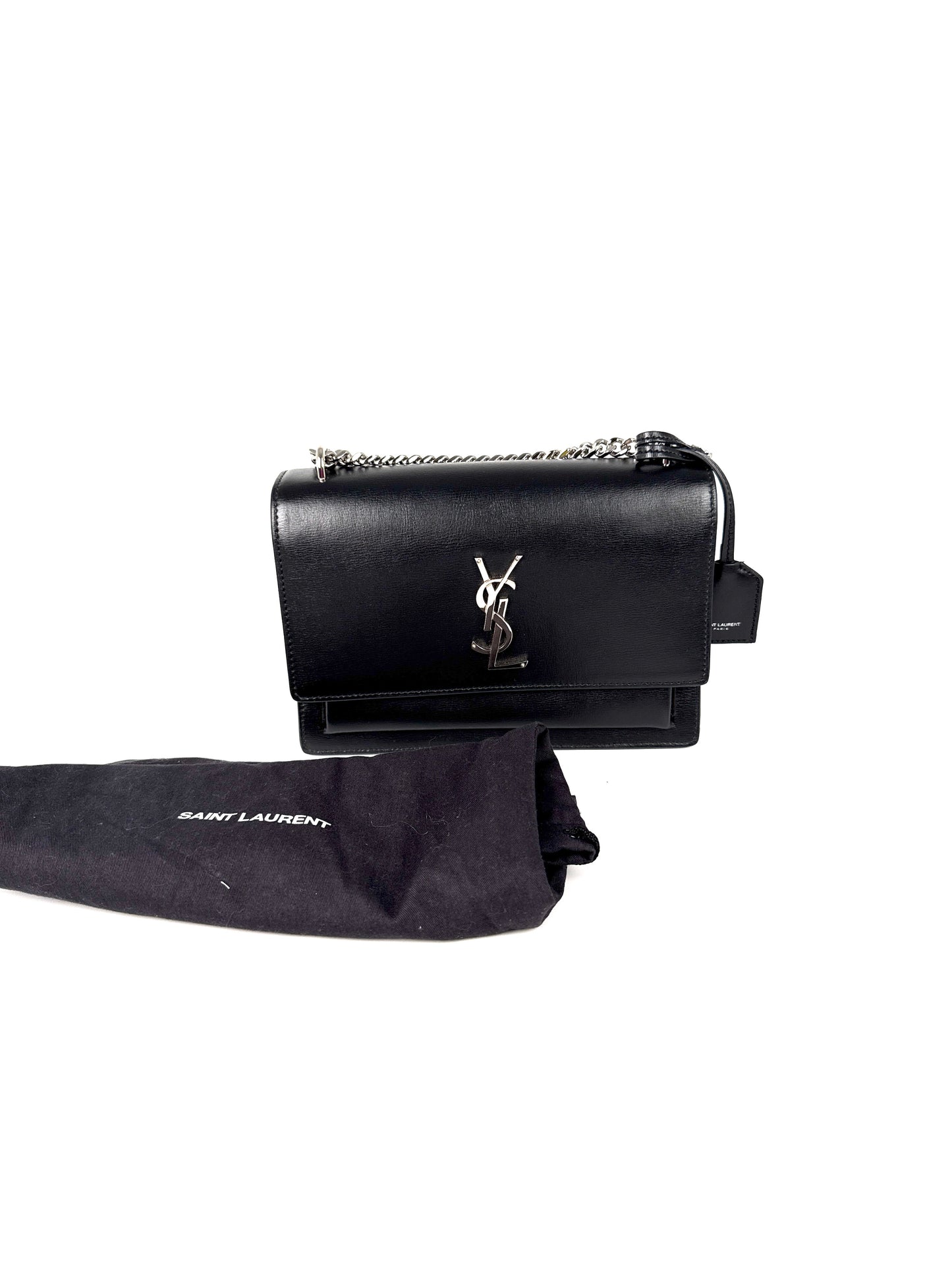 Saint Laurent YSL Sunset Smooth Leather 2021 Leather Crossbody Bag 