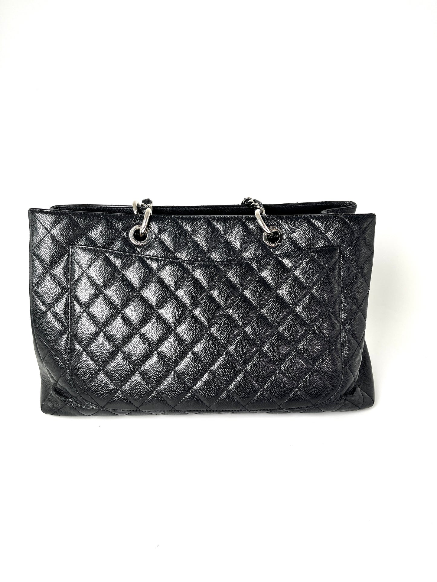 CHANEL Grand Shopping XL Caviar Quilted Black Tote