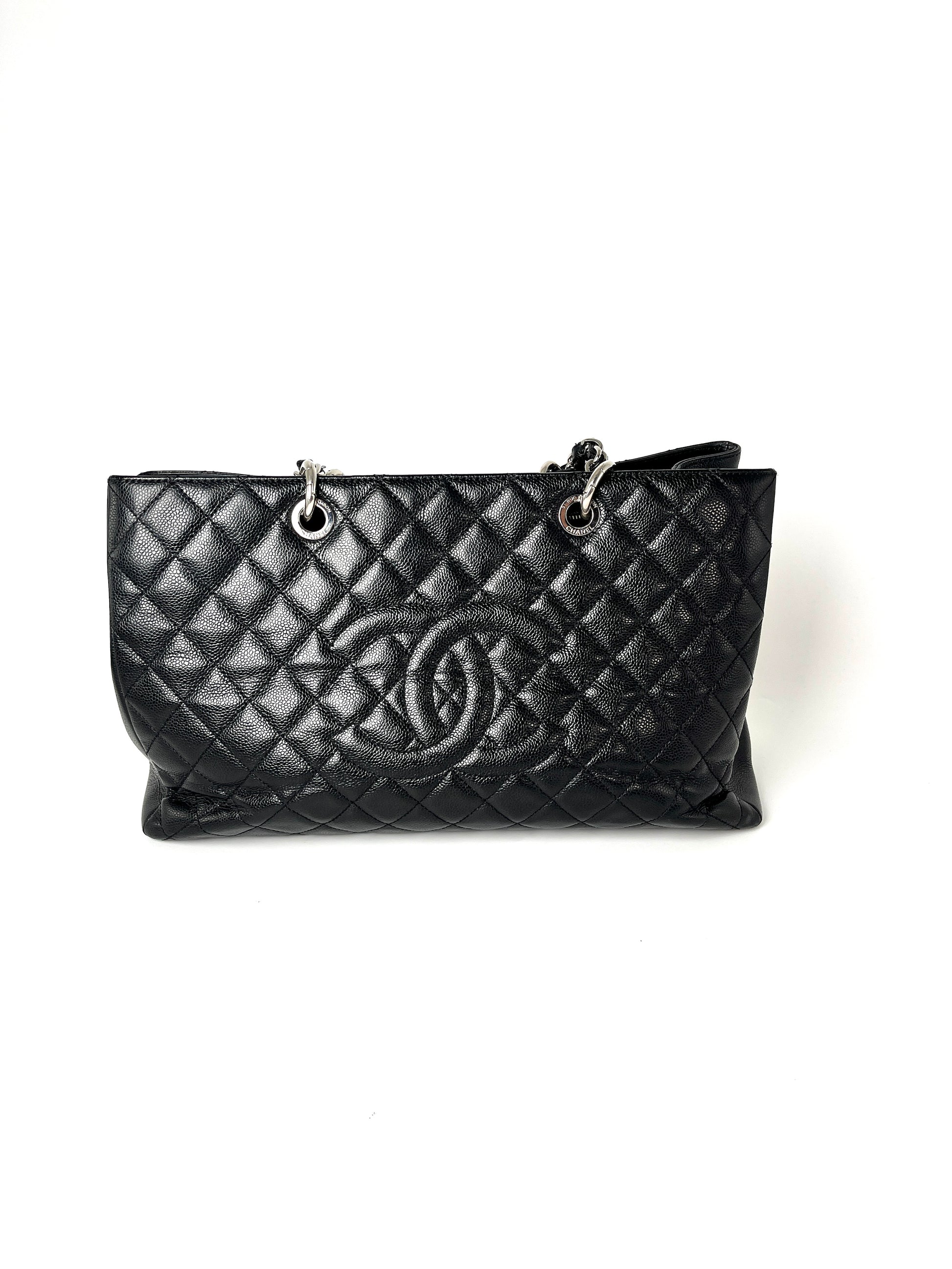 CHANEL Grand Shopping XL Caviar Quilted Black Tote