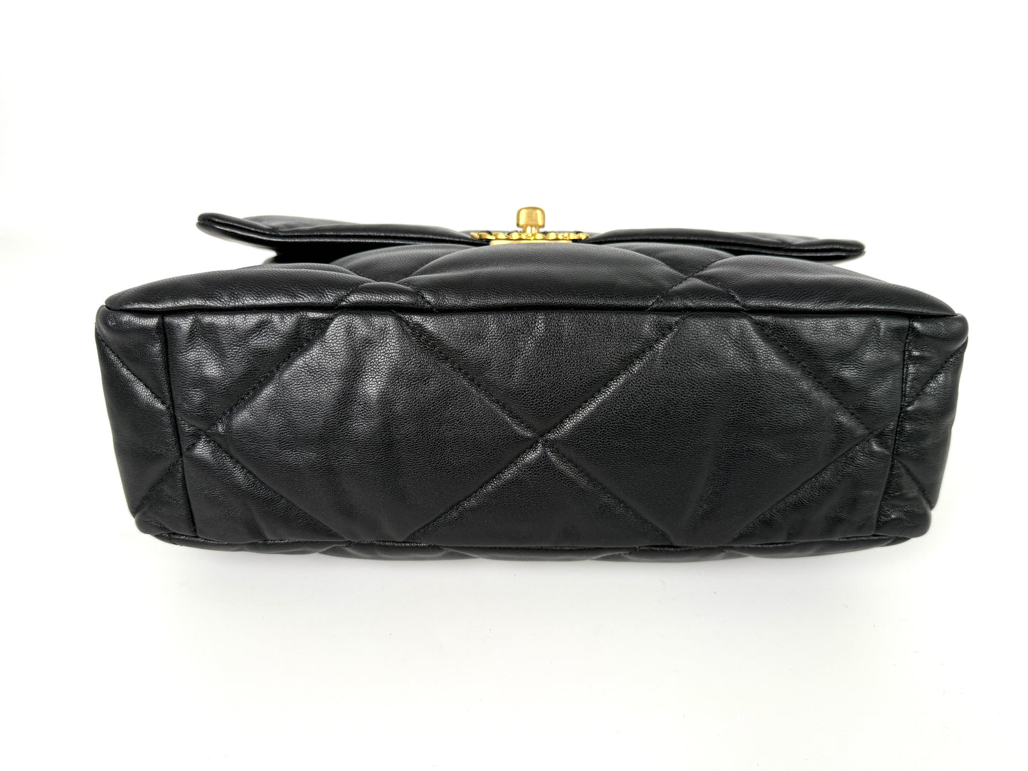 CHANEL 19 2020 Large Black Quilted Gold Hardware Flap Bag