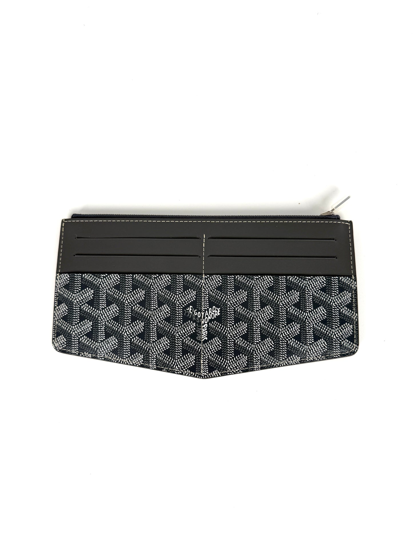 New GOYARD Goyardine Insert Louise Grey 2023 Card Case Wallet