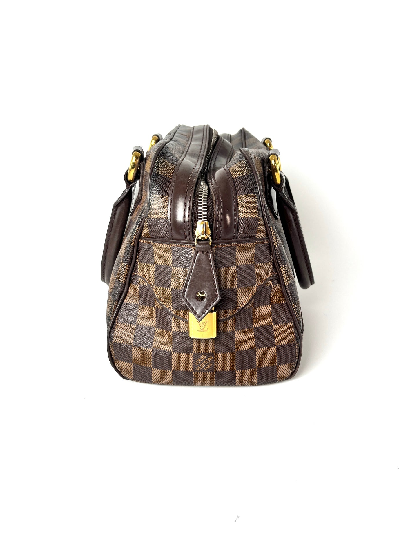 Louis Vuitton Duomo Boston Damier Ebene Bowler Satchel Bag