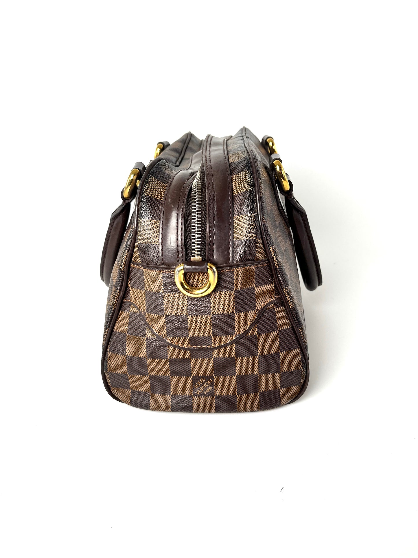 Louis Vuitton Duomo Boston Damier Ebene Bowler Satchel Bag