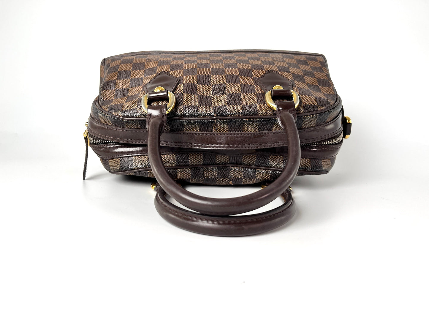 Louis Vuitton Duomo Boston Damier Ebene Bowler Satchel Bag