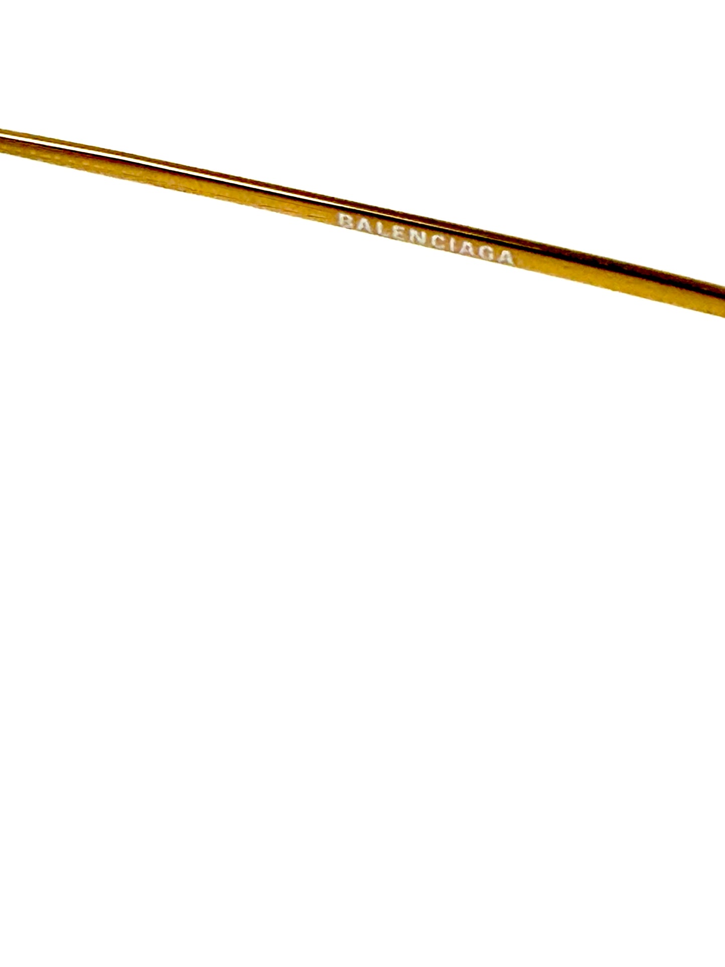 BALMAIN BB0015S Metal Cat Eye Gold Tone Sunglasses New