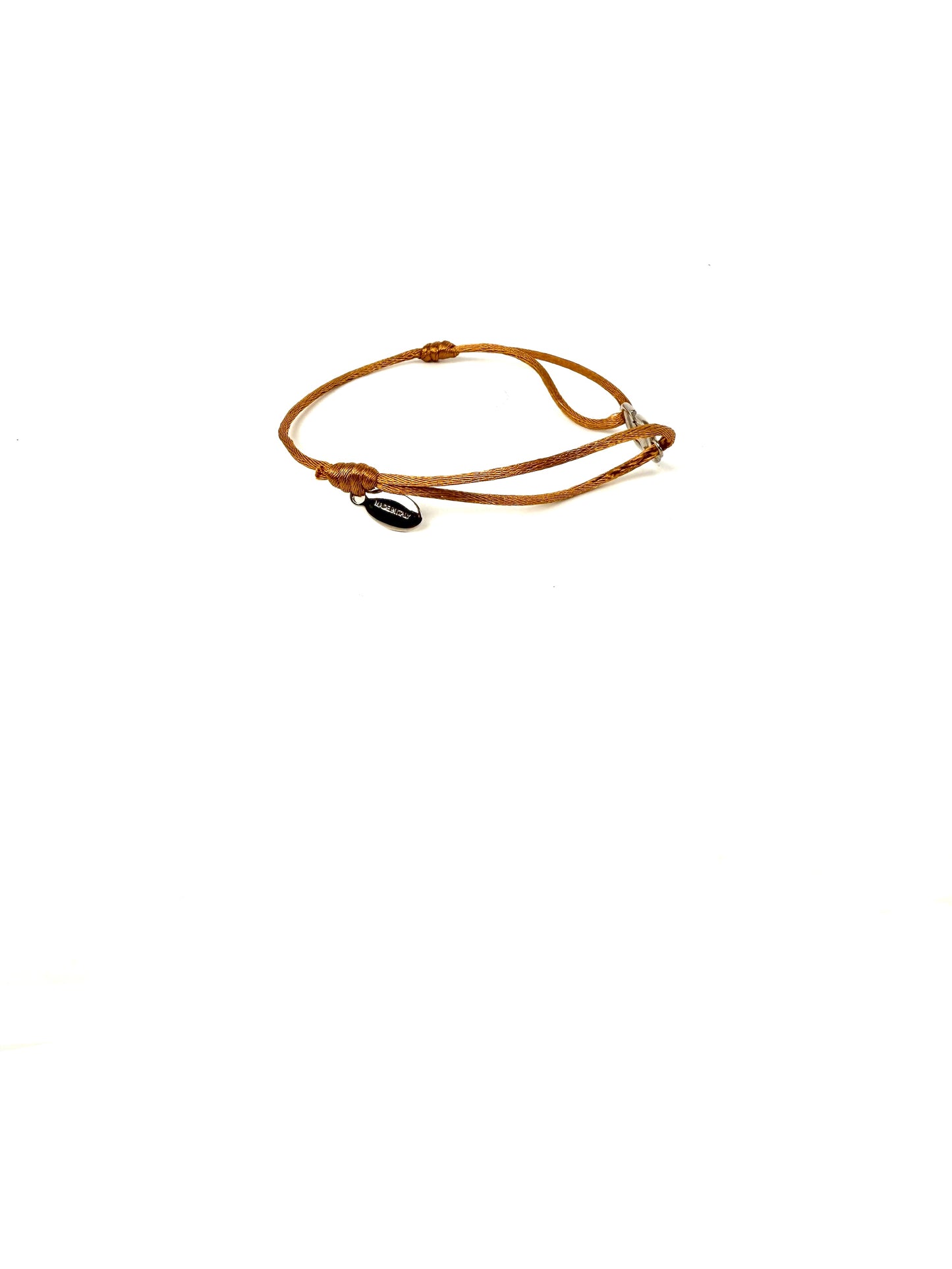 VALENTINO VLogo Signature Cotton Cord Golden Yellow Bracelet