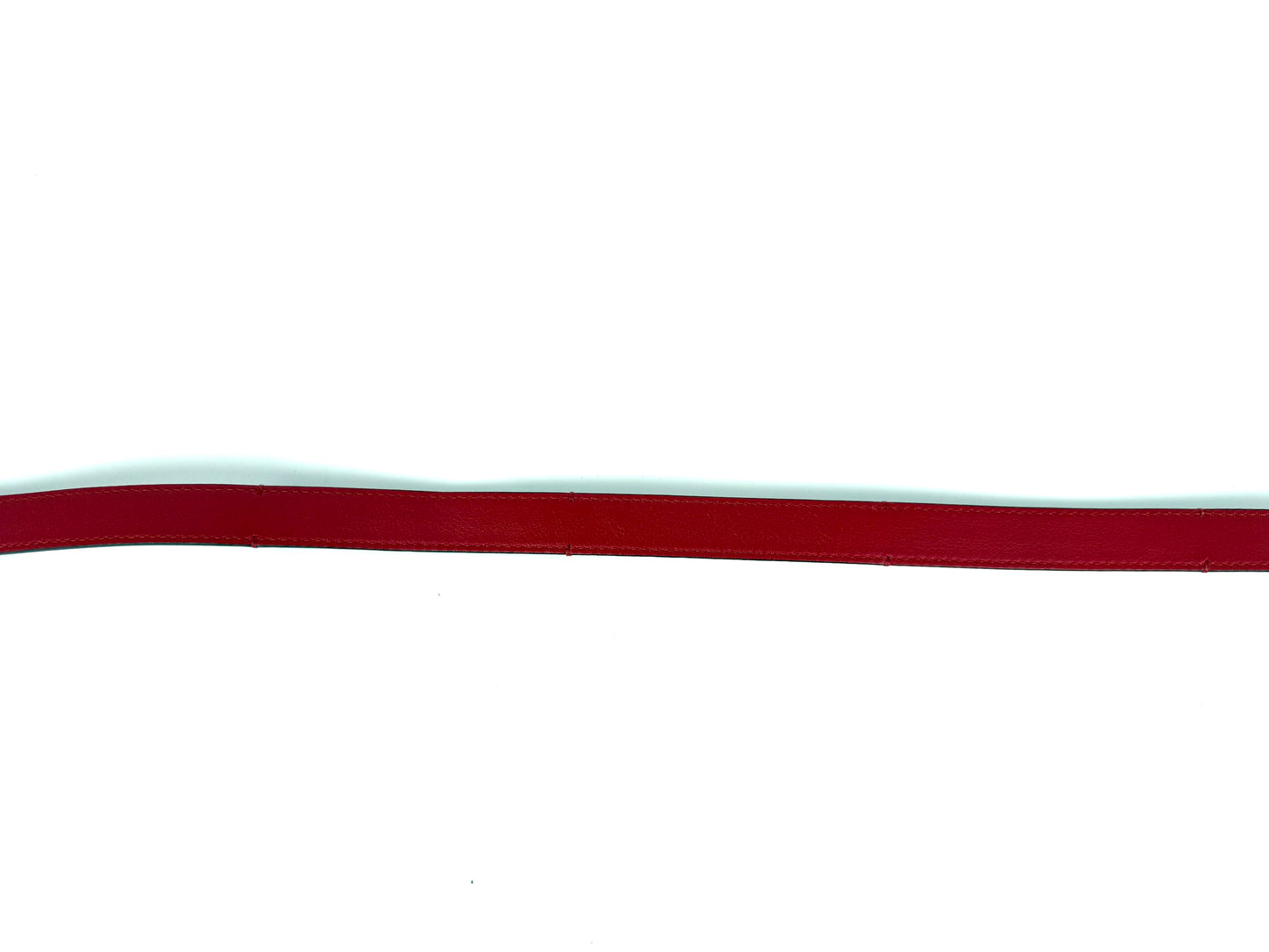 GUCCI GG Red Crystal Embellished Skinny Leather Belt 100 40