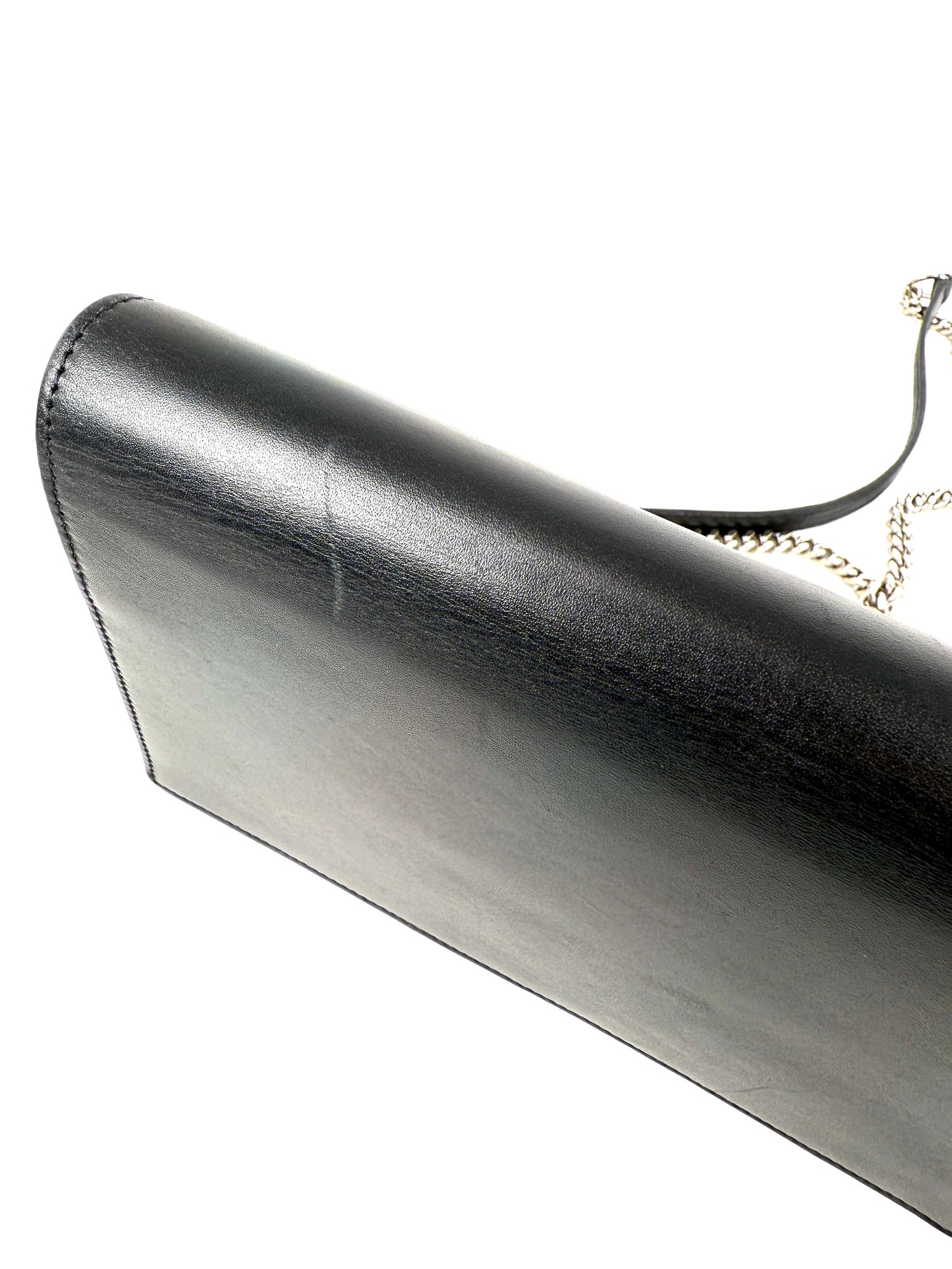 SAINT LAURENT Cloud Star Glitter YSL Monogram Kate Tassel Chain Crossbody Clutch Wallet on Chain Bag