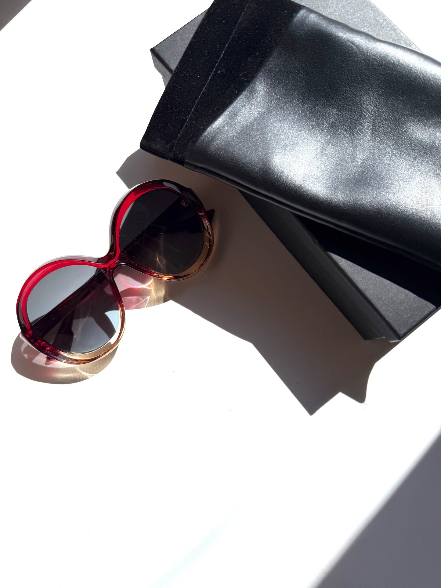 Christian Dior Bianca Oversized Oval 0T517 Round Optyl Acetate Sunglasses