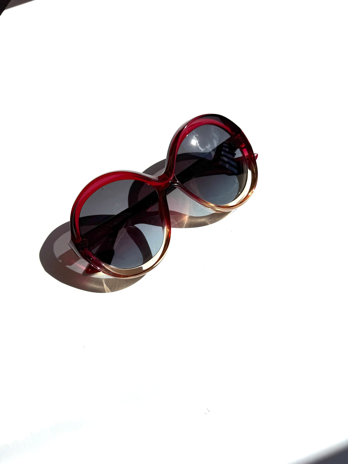 Christian Dior Bianca Oversized Oval 0T517 Round Optyl Acetate Sunglasses