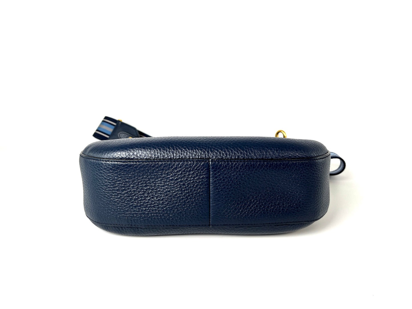 Prada Vitello Phenix Navy Blue Leather Messenger Crossbody Bag