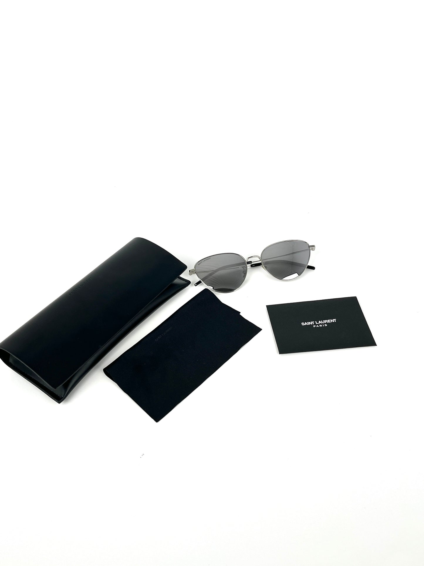 Saint Laurent SL 310 Cat Eye Silver Mirror Sunglasses