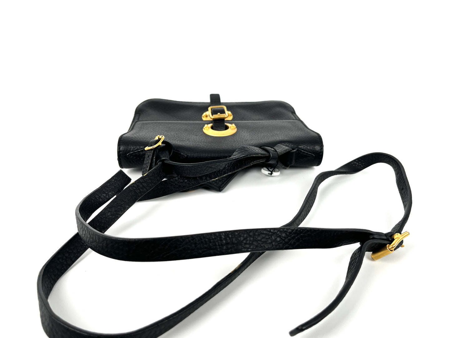 Vintage VALENTINO Eye on You Crossbody Black Leather Crossbody Bag