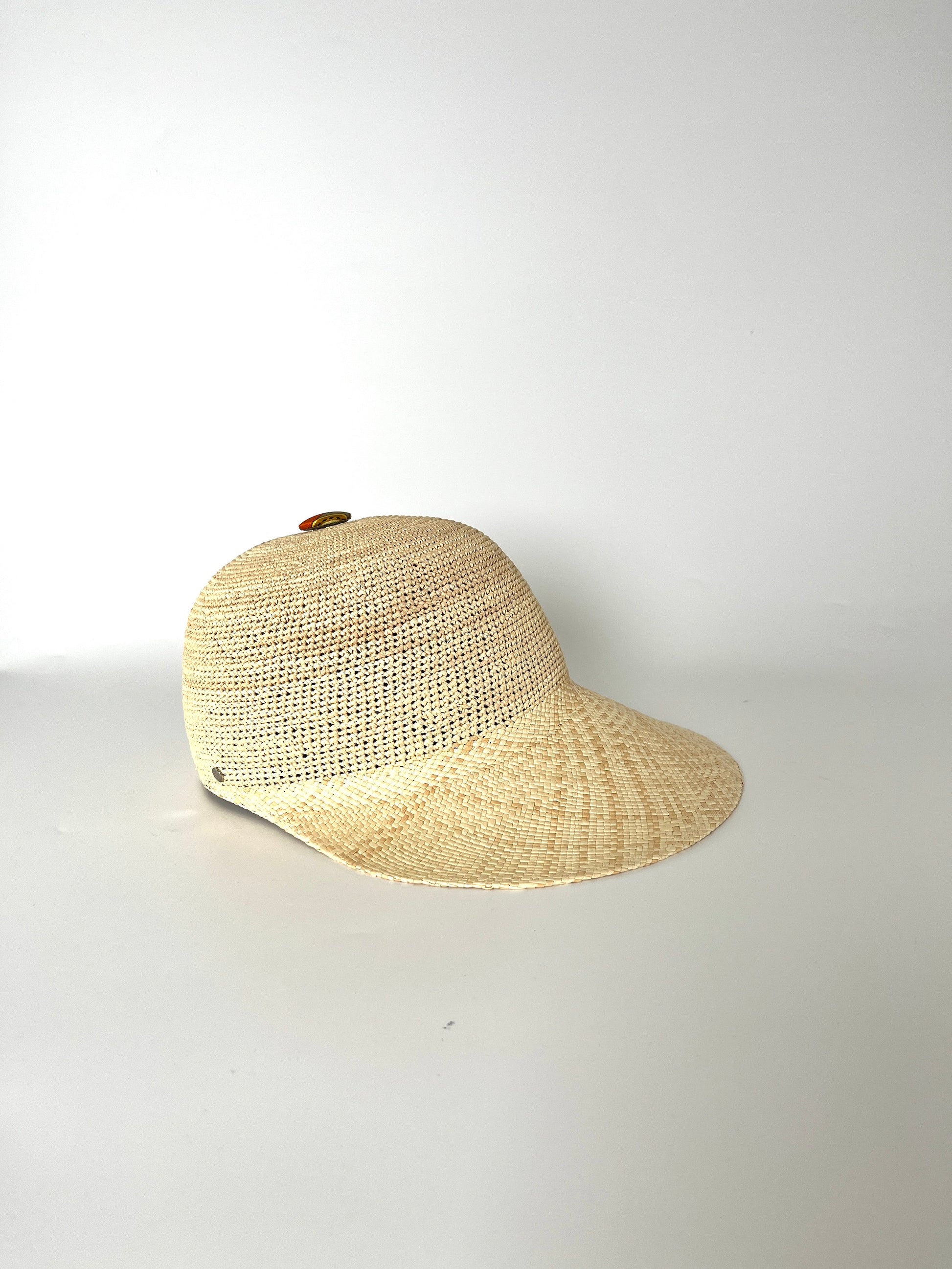 HERMES Casquette Tanzanie Natural Straw Cap Hat 58