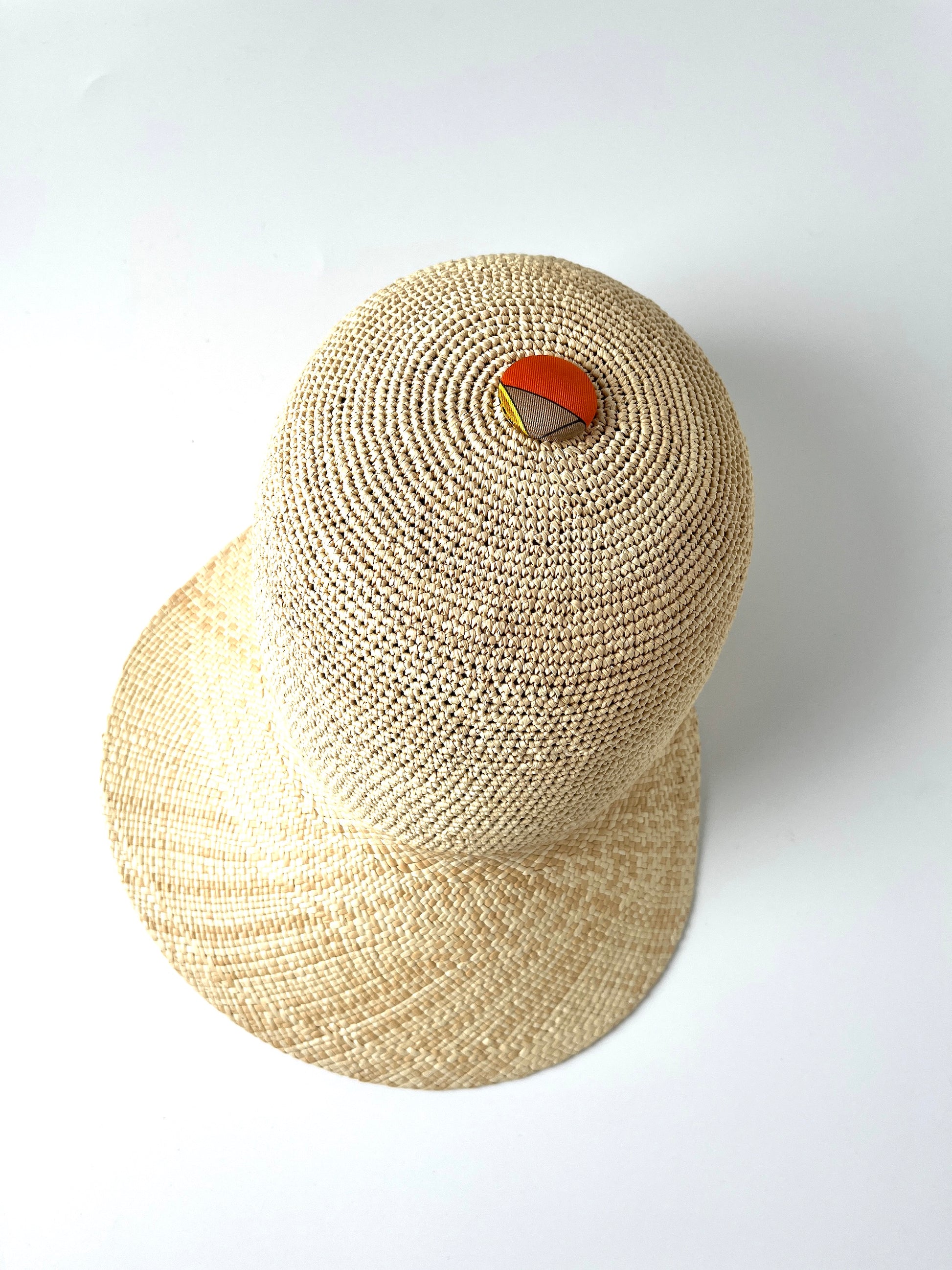 HERMES Casquette Tanzanie Natural Straw Cap Hat 58