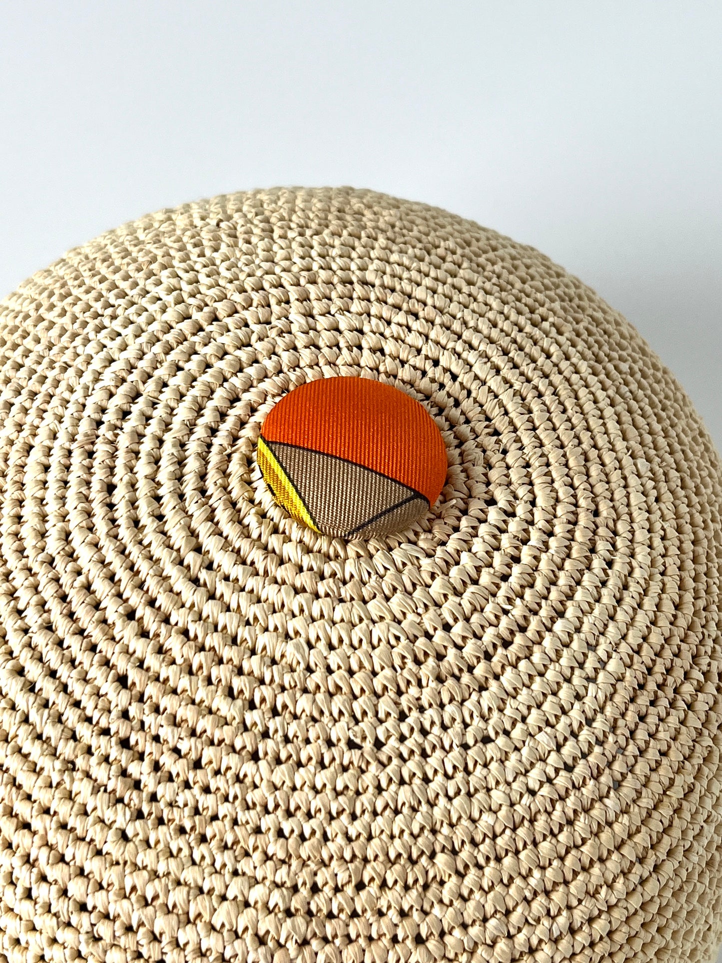 HERMES Casquette Tanzanie Natural Straw Cap Hat 58