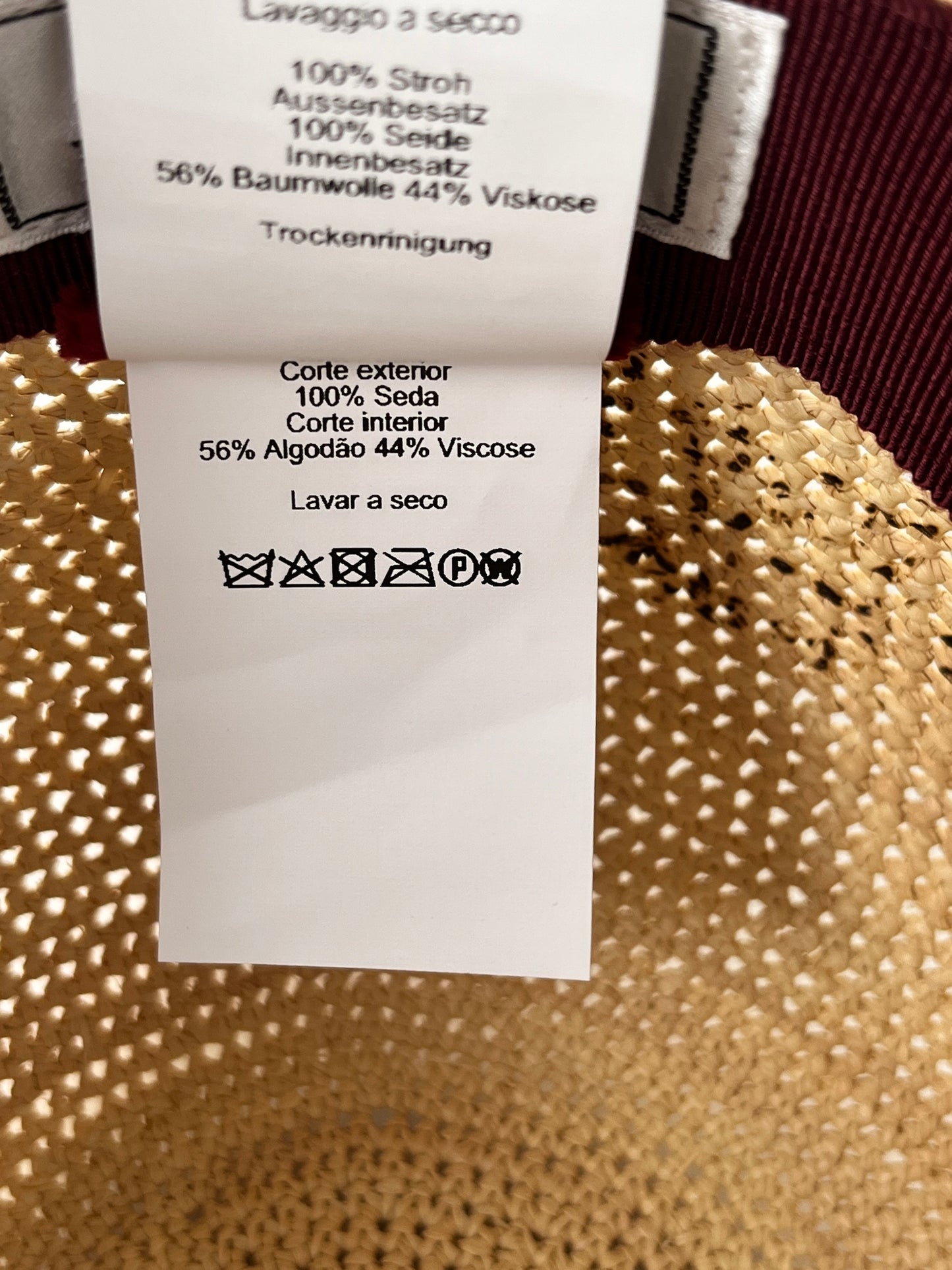 HERMES Casquette Tanzanie Natural Straw Cap Hat 58