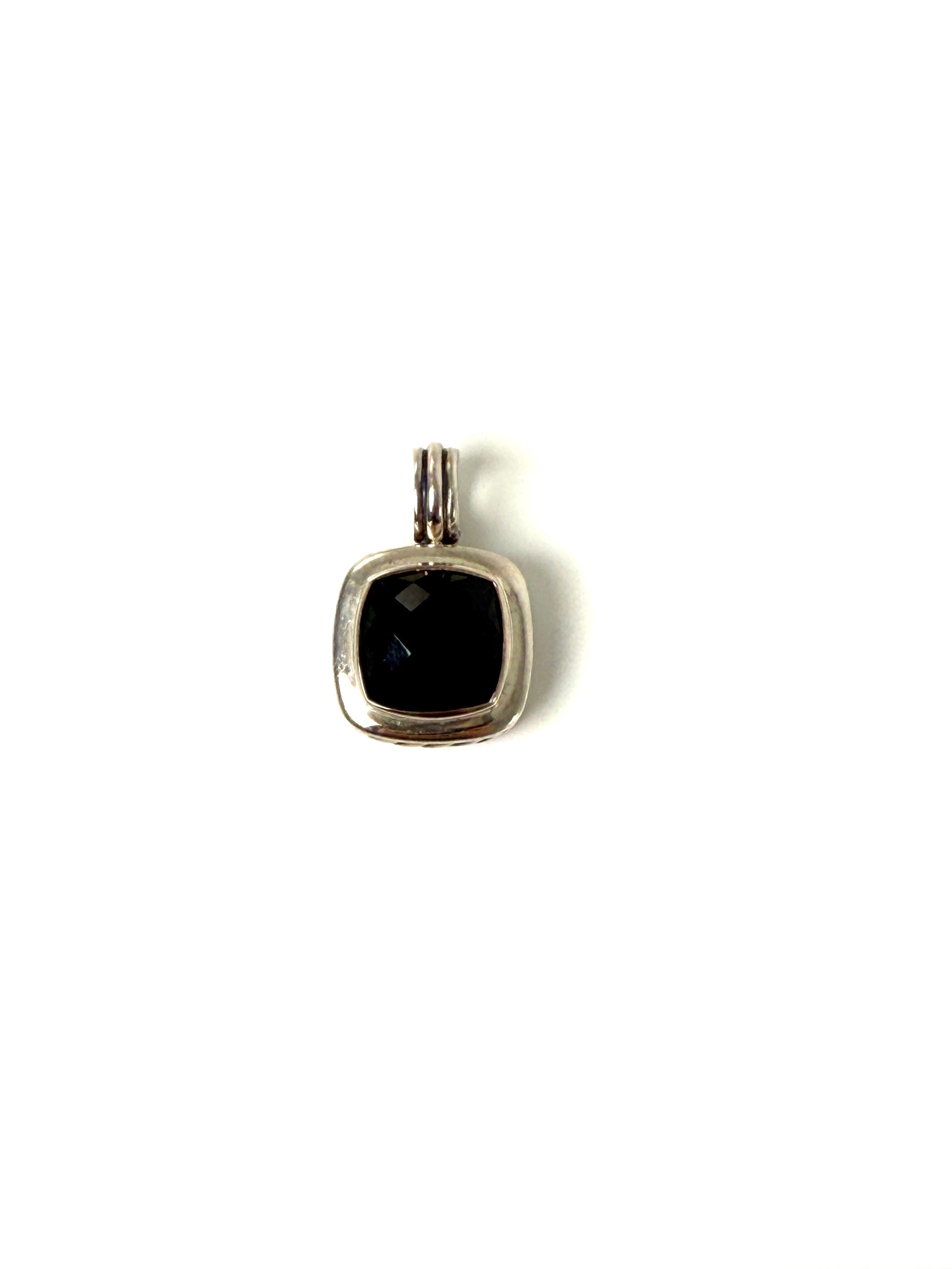 David Yurman Albion Onyx Sterling Silver Enhancer Pendant