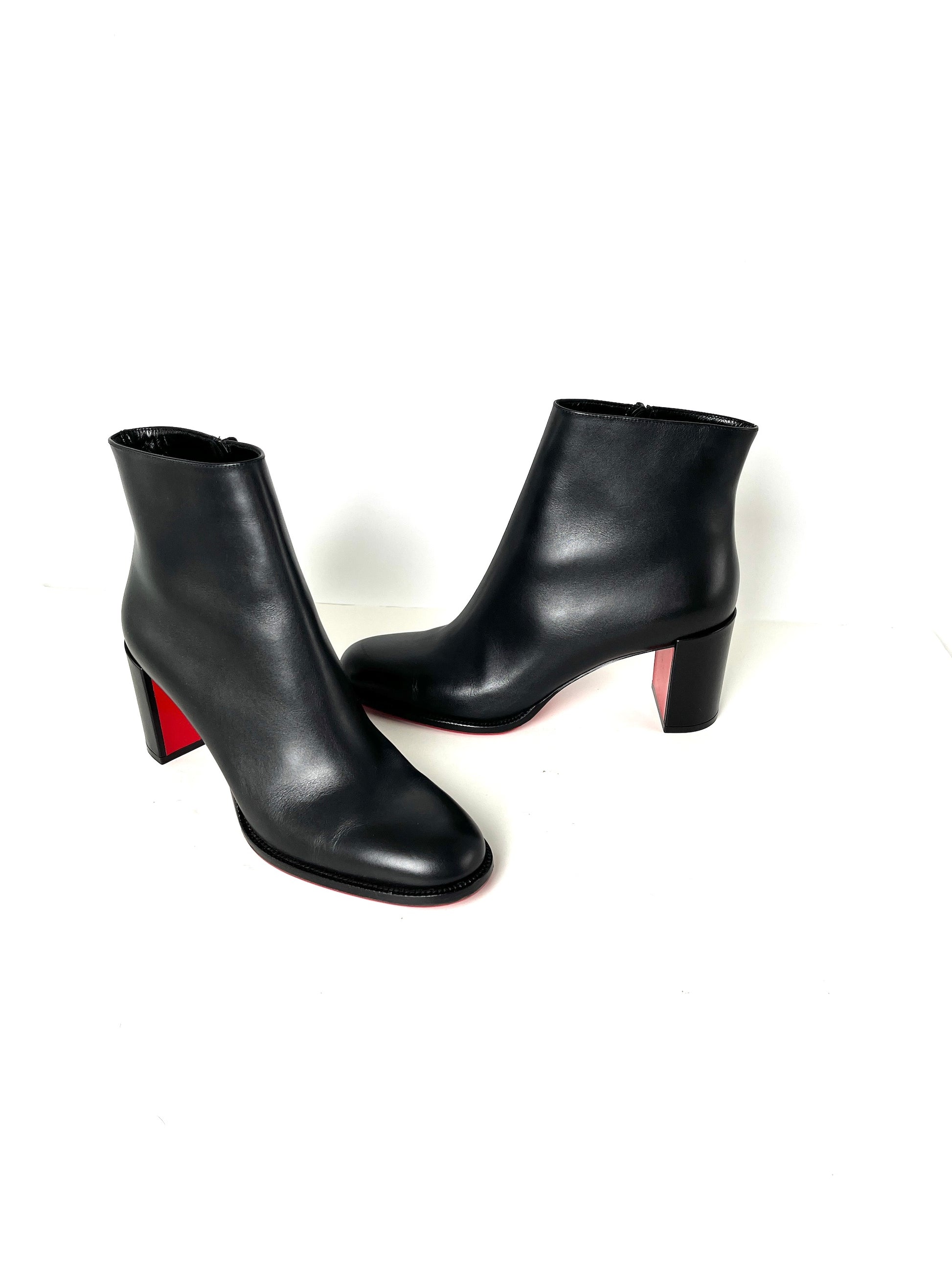 Christian Louboutin Adoxa 70mm Black Ankle Boots Booties 39.5 9