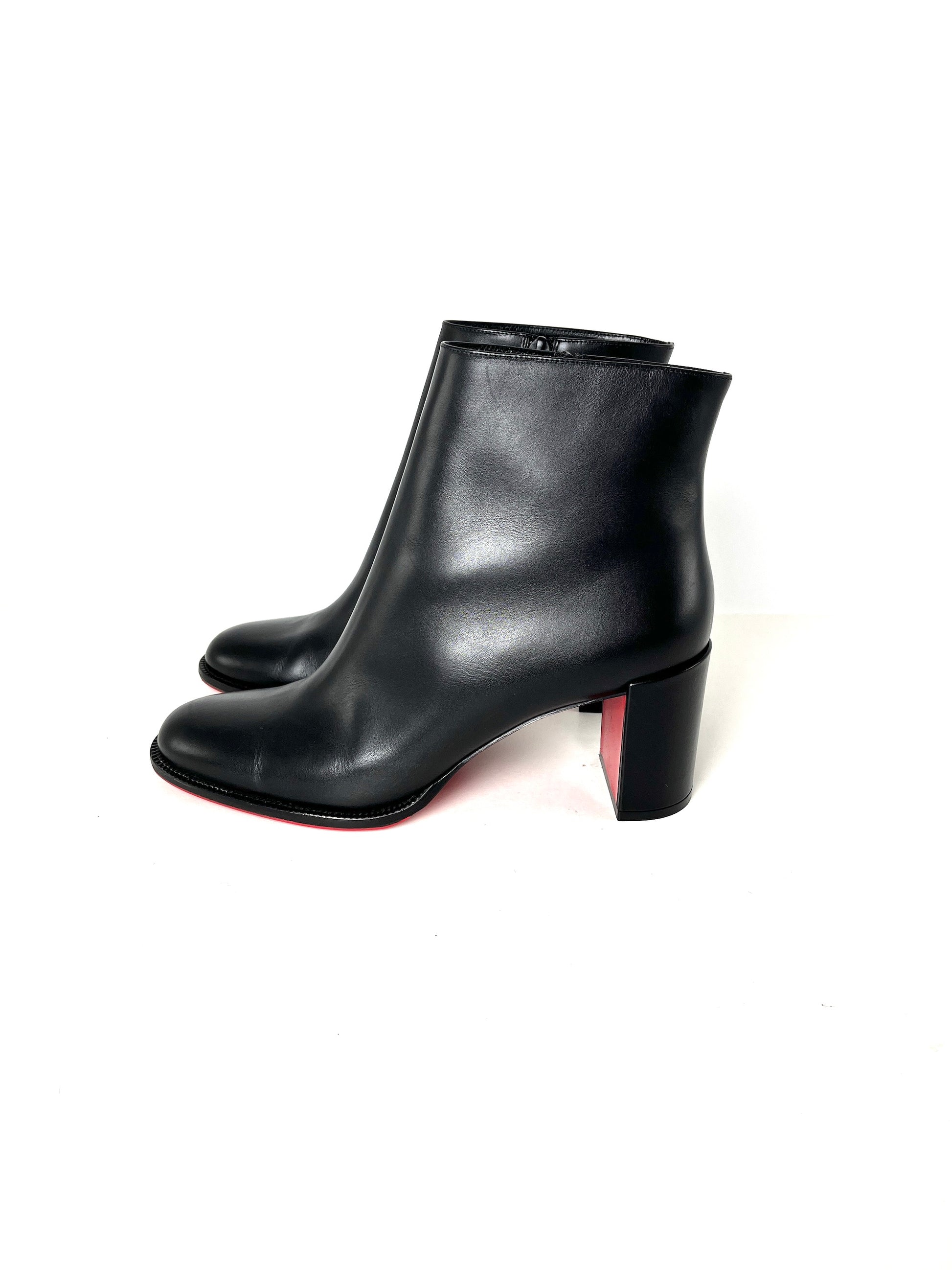 Christian Louboutin Adoxa 70mm Black Ankle Boots Booties 39.5 9