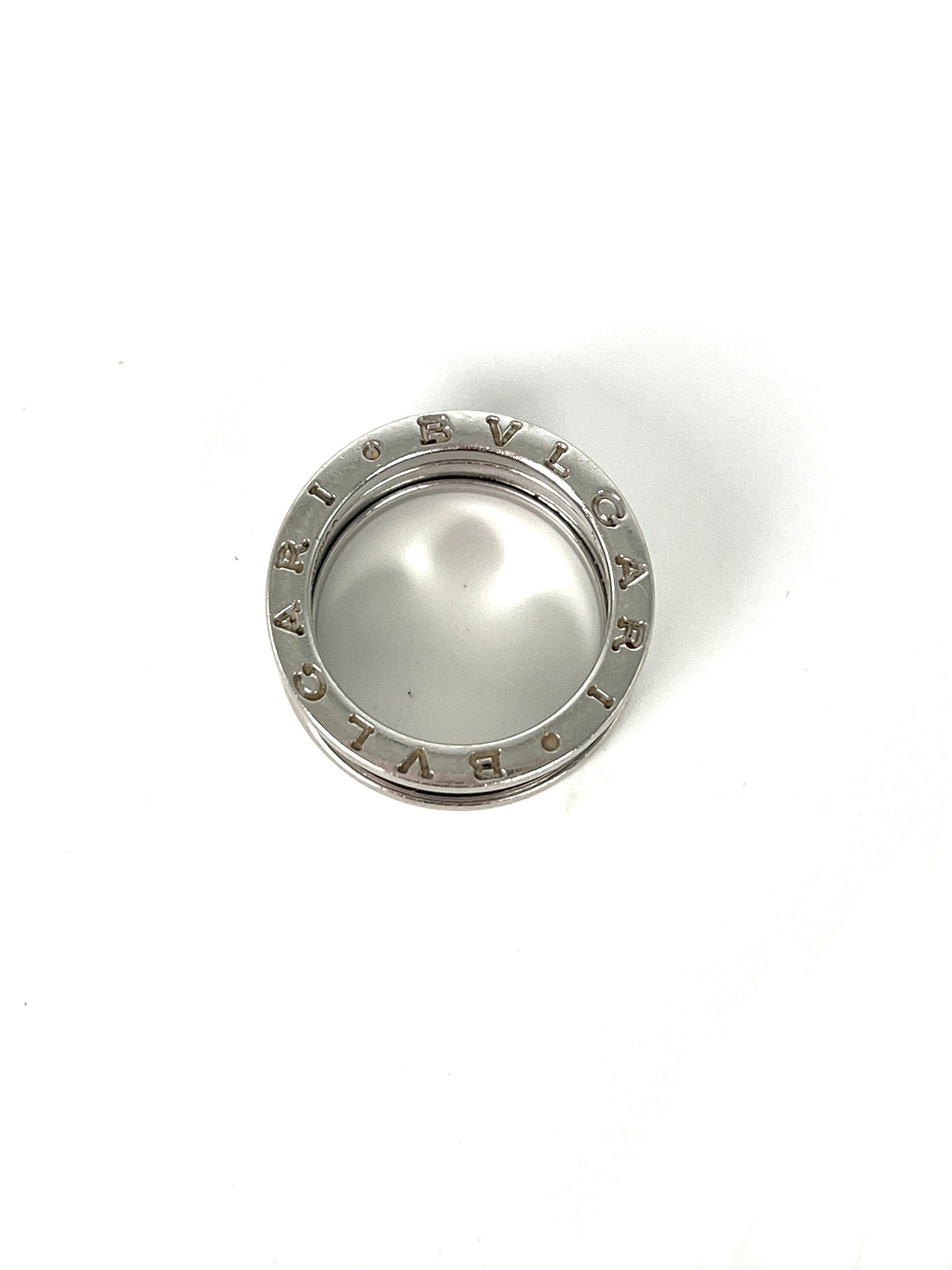 Bulgari B.Zero 1 Two Band 18k White Gold Ring 52 6