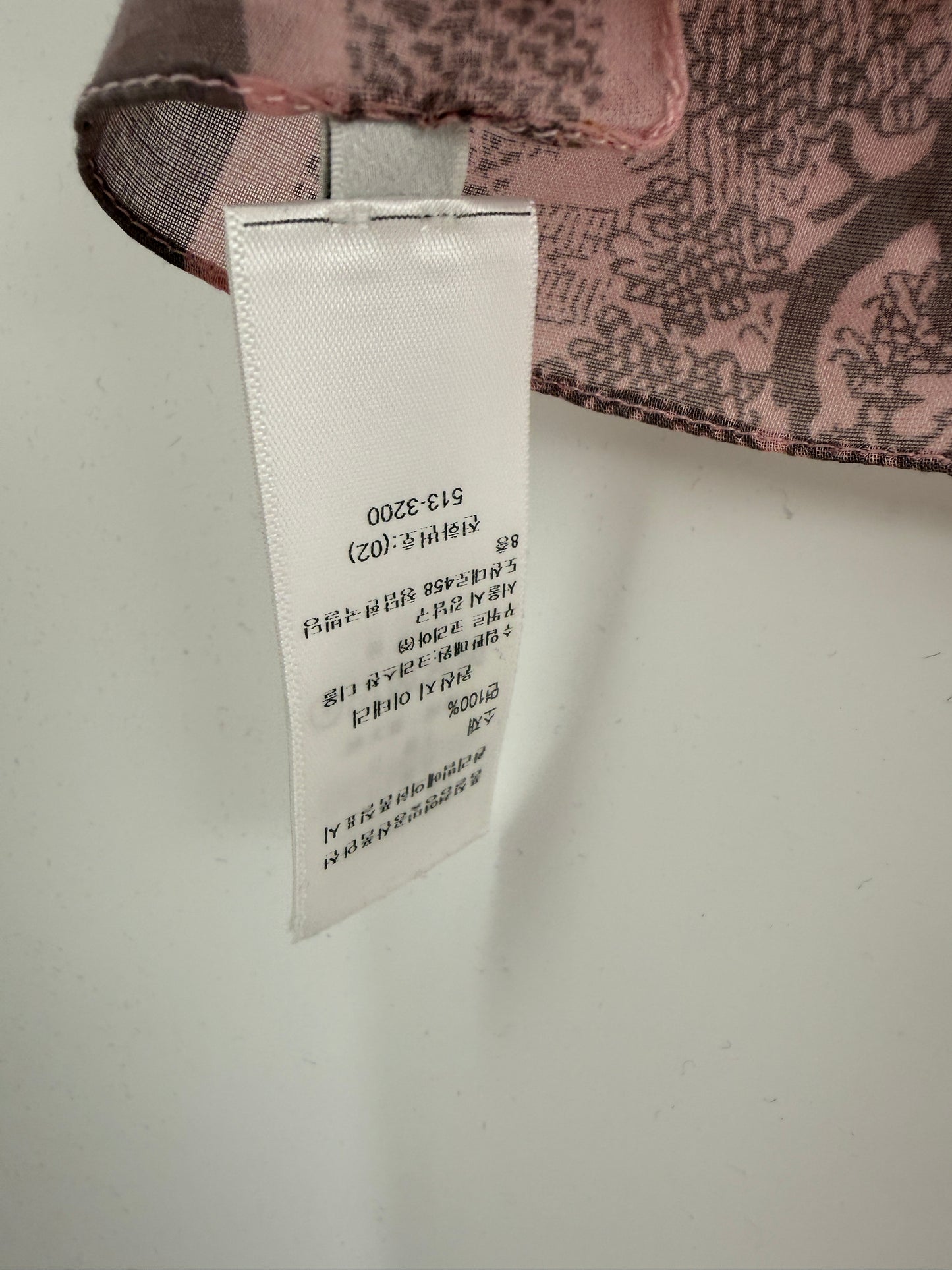 Christian Dior Dioriviera Toile de Jouy Sauvage Pink Gray Cotton Sarong Scarf Beach Wrap