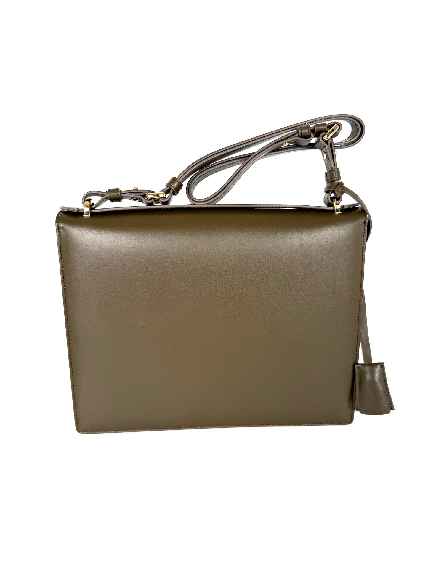 Salvatore Ferragamo Marisol Gancio Forest Green Crossbody Top Handle Bag New