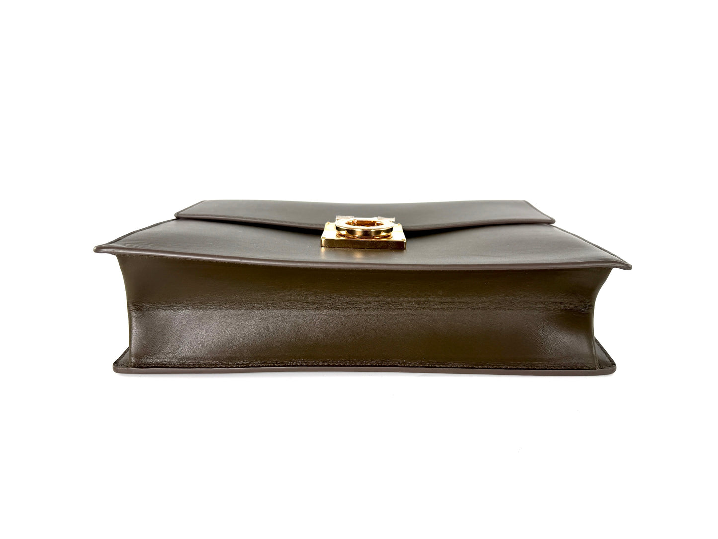 Salvatore Ferragamo Marisol Gancio Forest Green Crossbody Top Handle Bag New