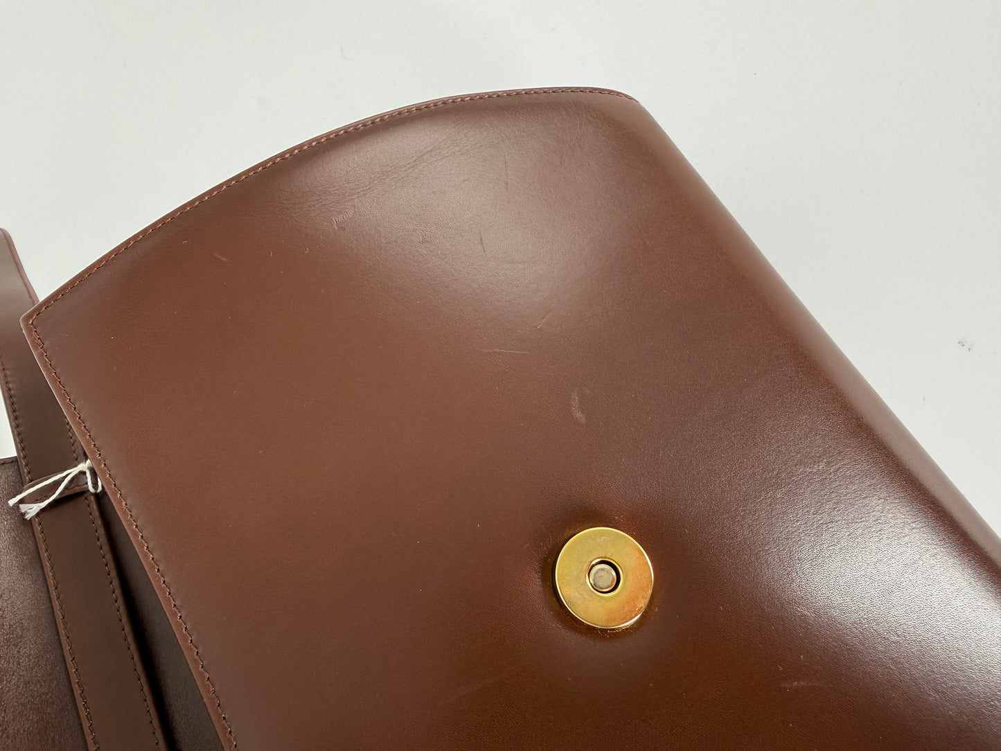 Vintage Salvatore Ferragamo Brown Leather Crossbody Bag
