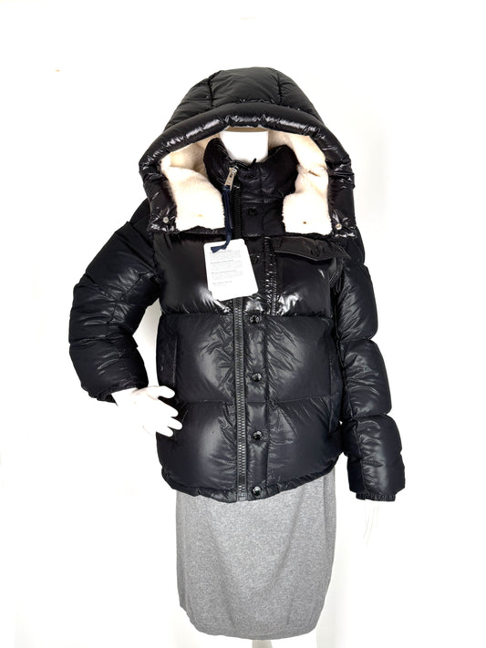 New Moncler Black Down Puffer Demir Giubbotto Hooded Coat
