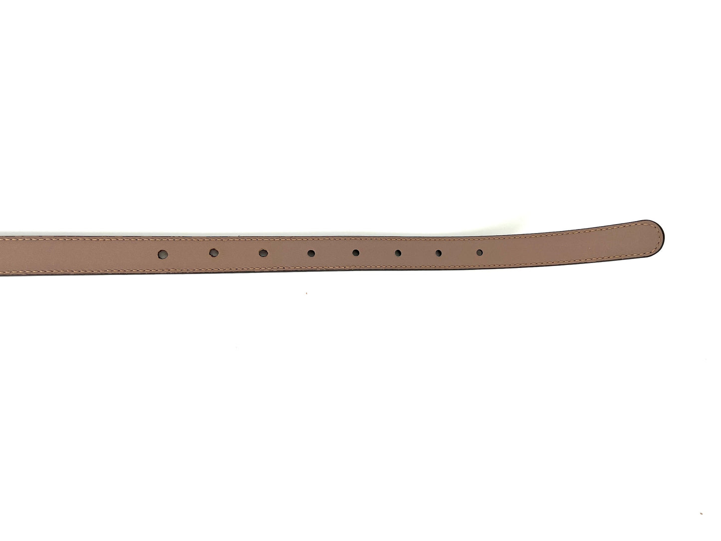 GUCCI Marmont Taupe Leather Double GG .8” Thin Skinny Belt 85 34