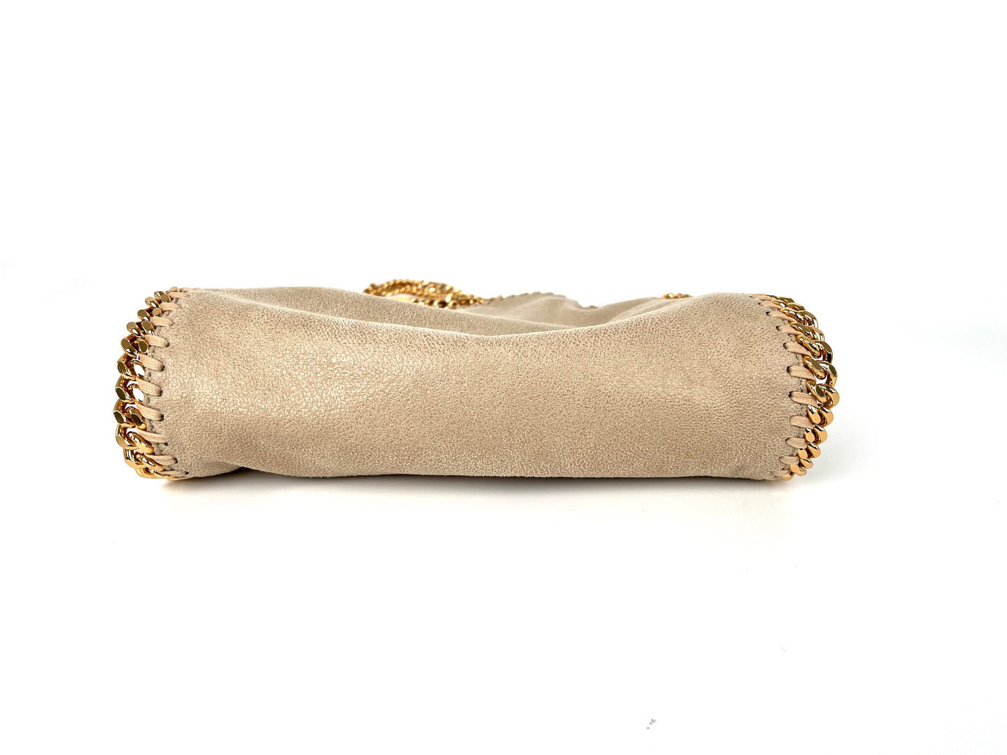 STELLA MCCARTNEY Falabella Mini Beige Gold Hardware Tote Bag