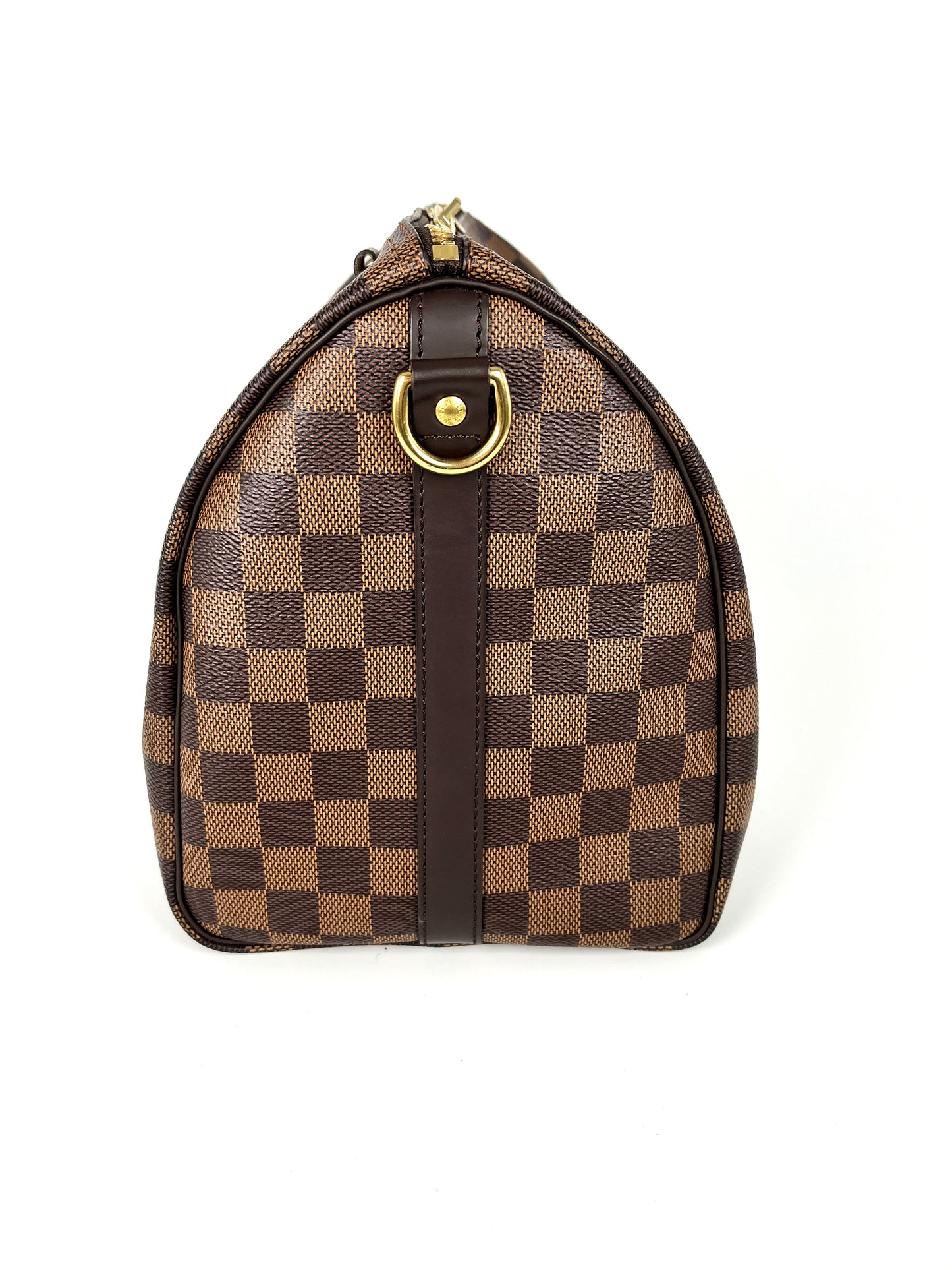 LOUIS VUITTON Speedy Bandouliere 30 Damier Ebene Brown Satchel Crossbody Bag