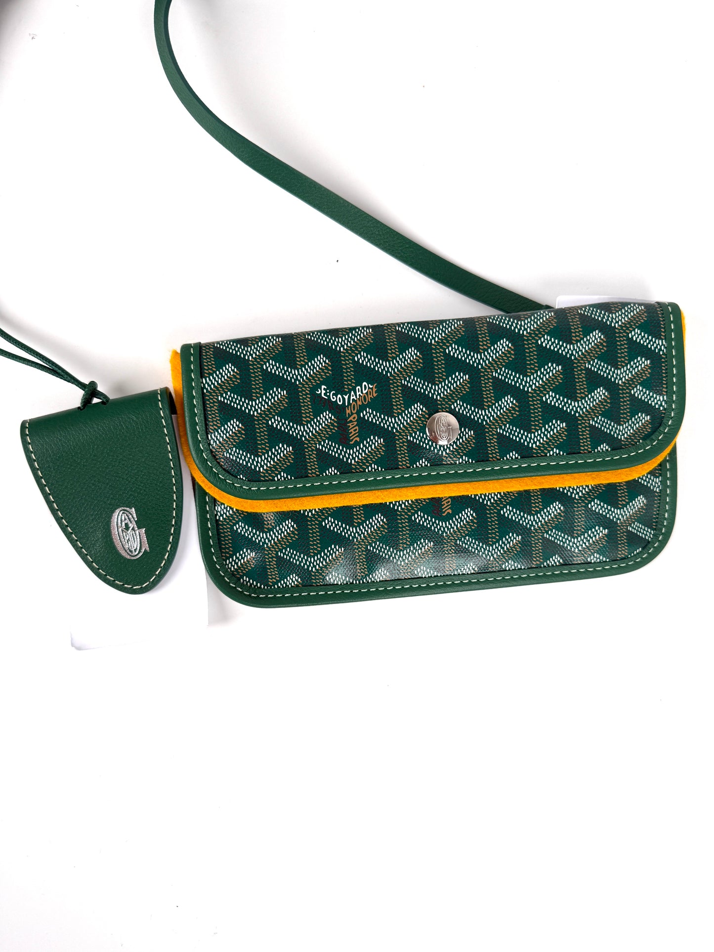 GOYARD Goyardine Saint Louis GM Green Tote Bag with Pouch New