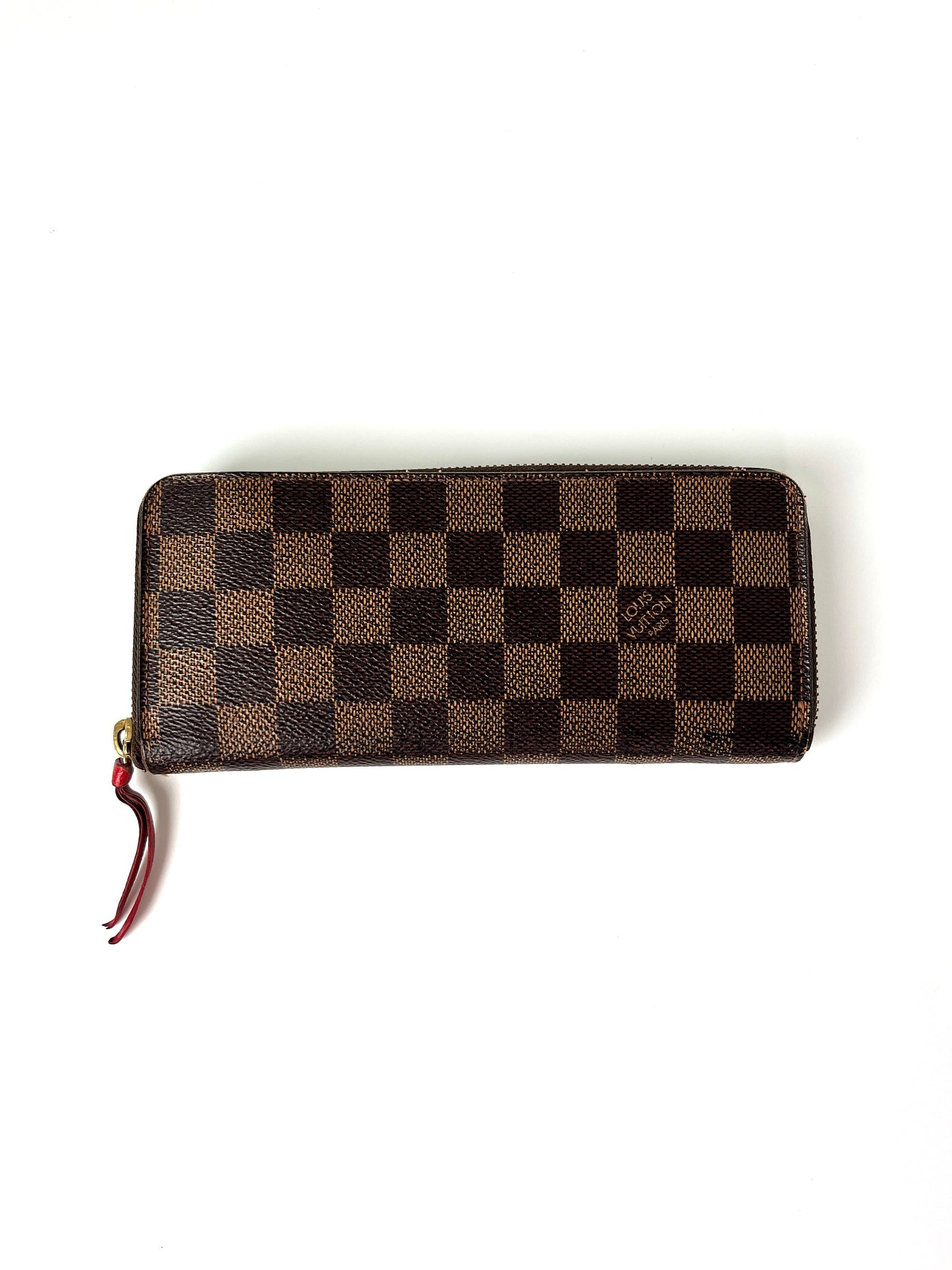 Louis Vuitton Damier Ebene Clemence Zip Wallet