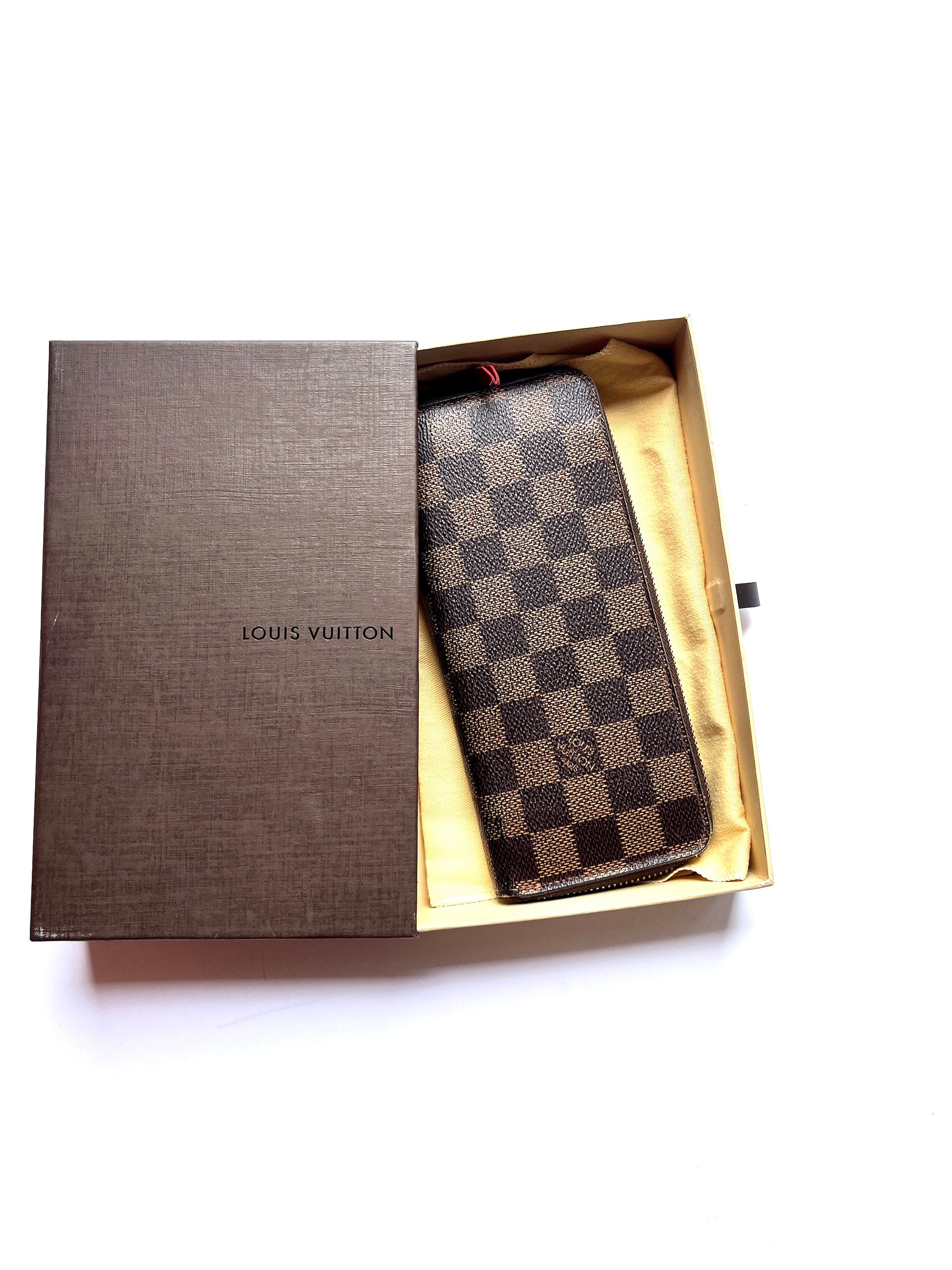 Louis Vuitton Damier Ebene Clemence Zip Wallet