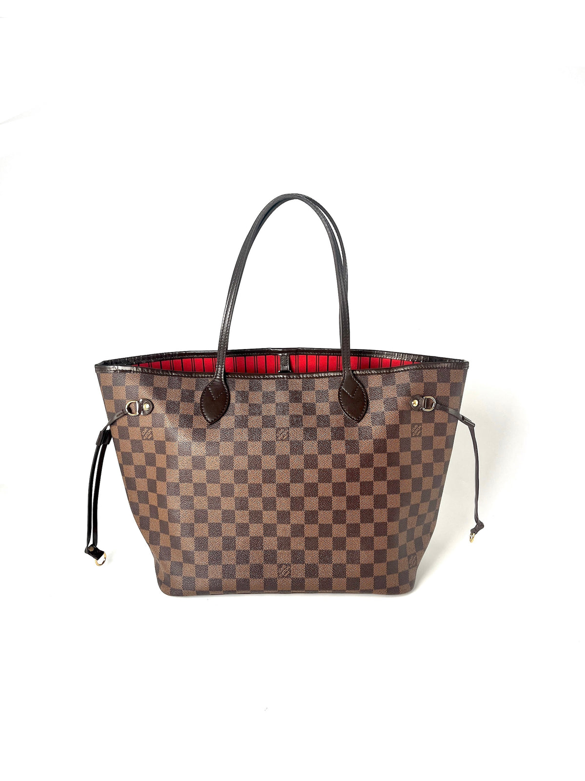 Louis Vuitton Damier Ebene Neverfull MM Brown Tote – Fashion 