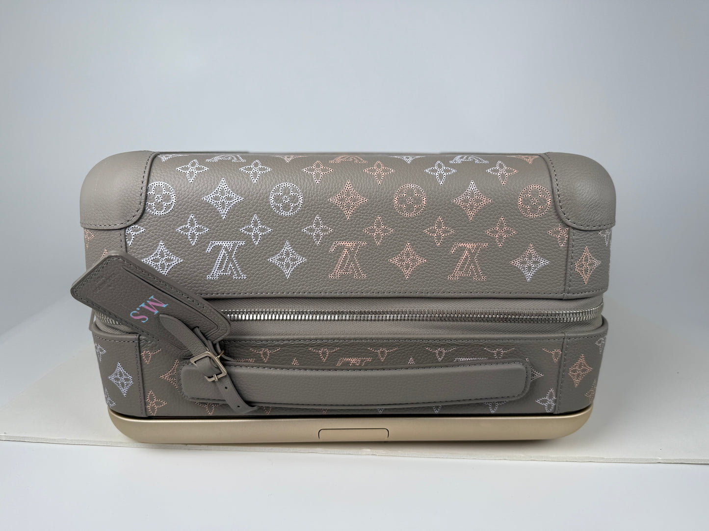 Louis Vuitton Horizon 55 Mahina Perforated Monogram Leather Suitcase