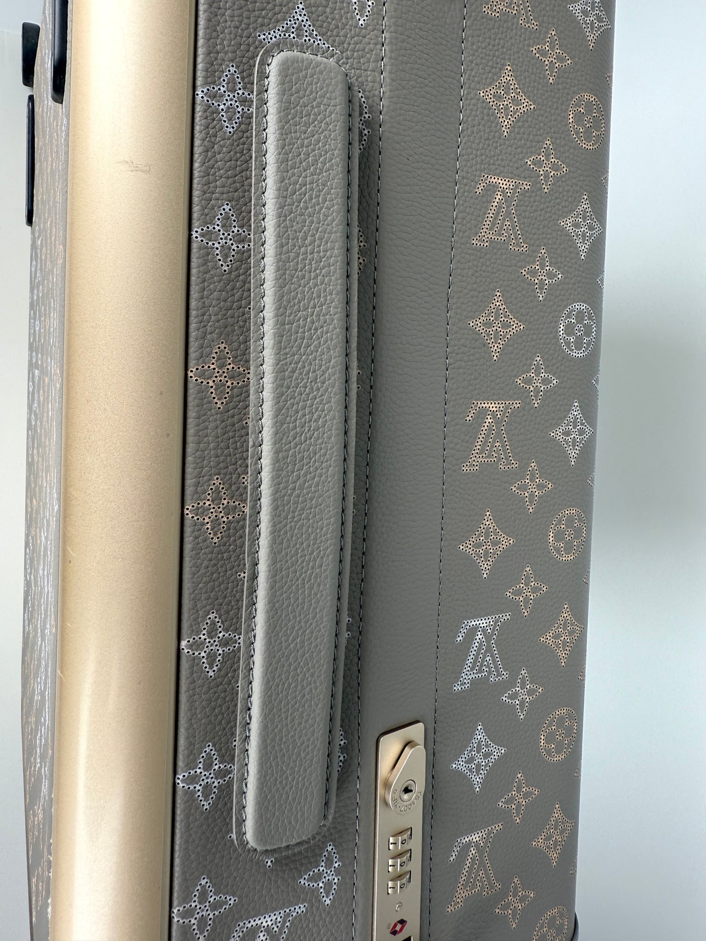 Louis Vuitton Horizon 55 Mahina Perforated Monogram Leather Suitcase